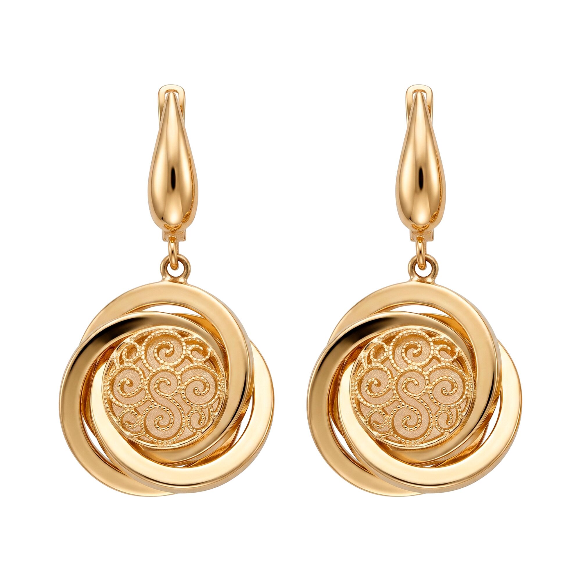 Серьги, золото, 585, 5.91г, 63469 | GoldMarket.kz