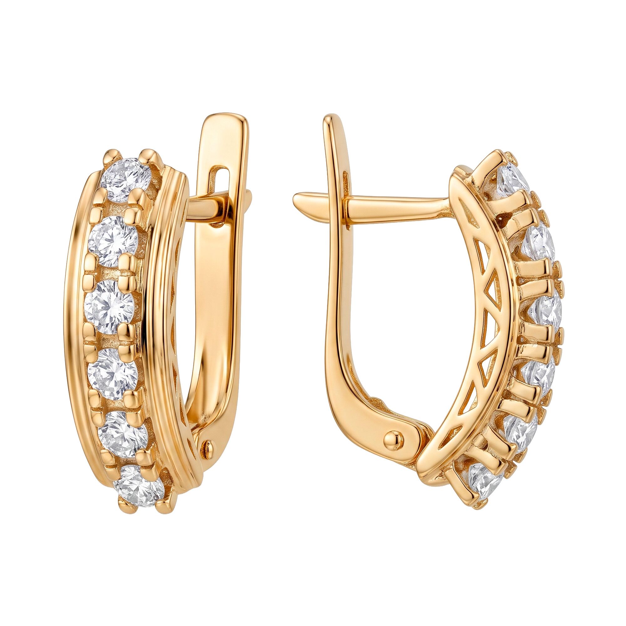 Серьги, золото, 585, 5.35г, 63490, изображение 2 | GoldMarket.kz