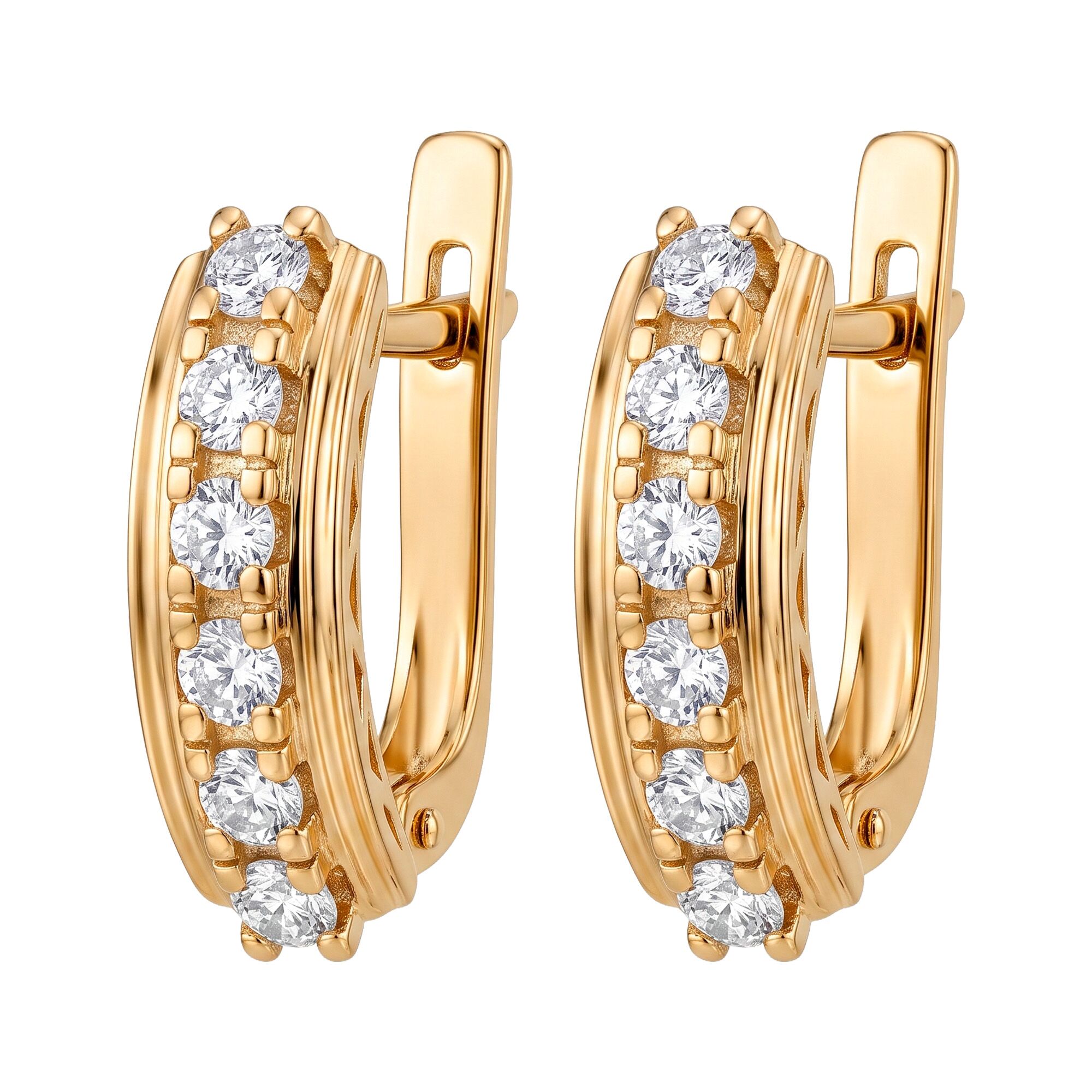 Серьги, золото, 585, 5.35г, 63490 | GoldMarket.kz