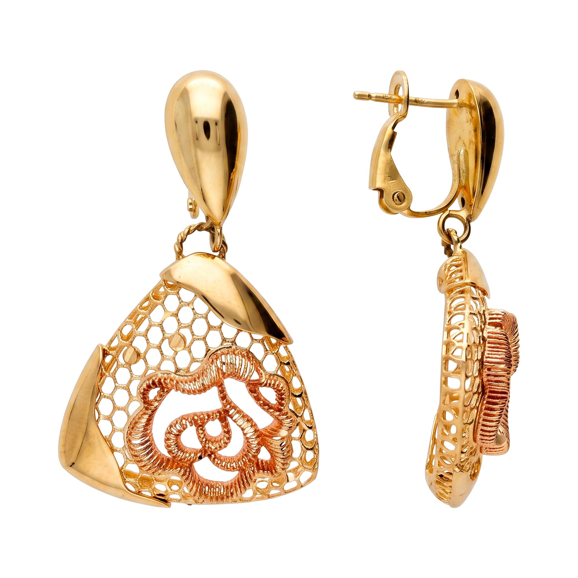 Серьги, золото, 750, 8.28г, 64042, изображение 2 | GoldMarket.kz