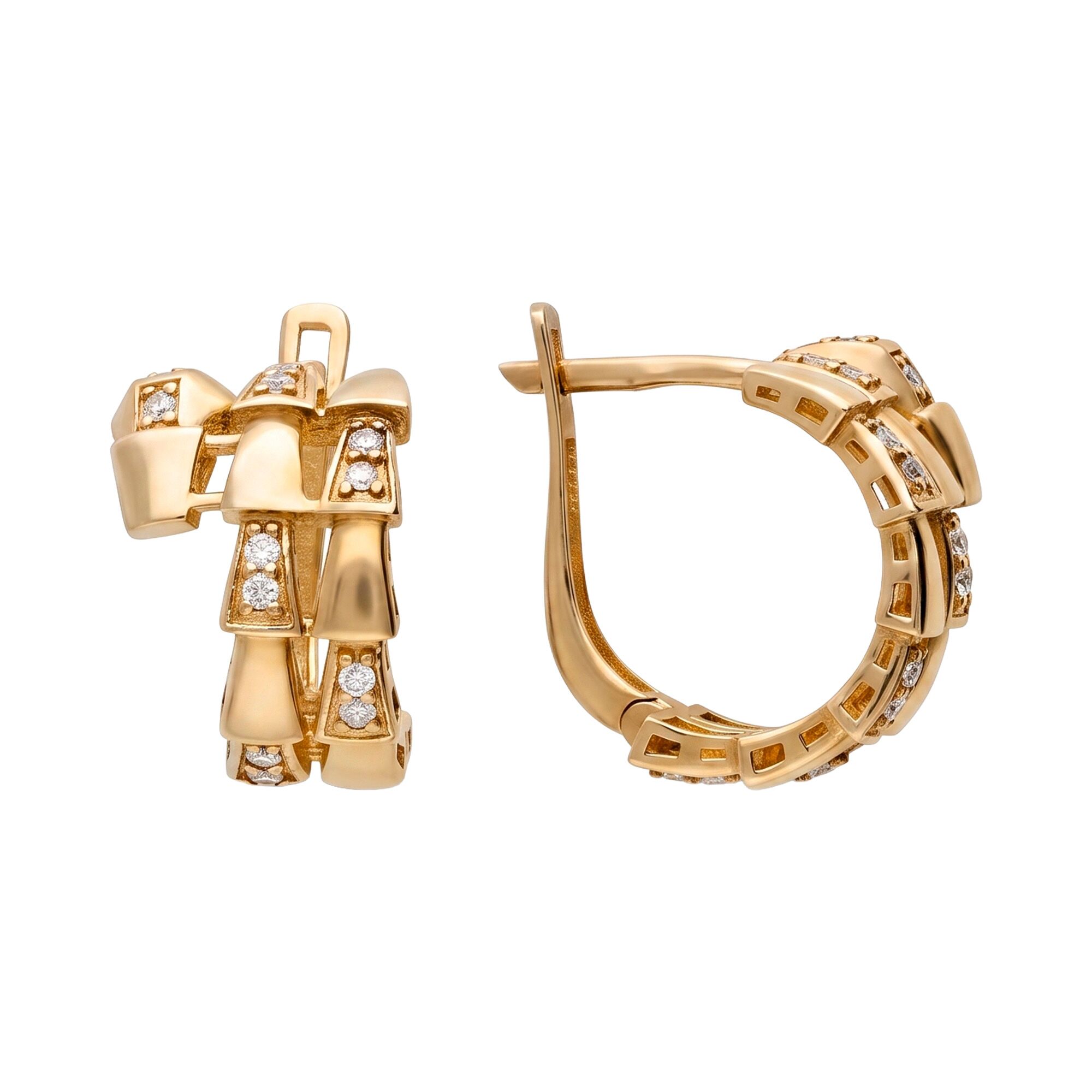 Серьги, золото, 585, 4.86г, 64045, изображение 2 | GoldMarket.kz