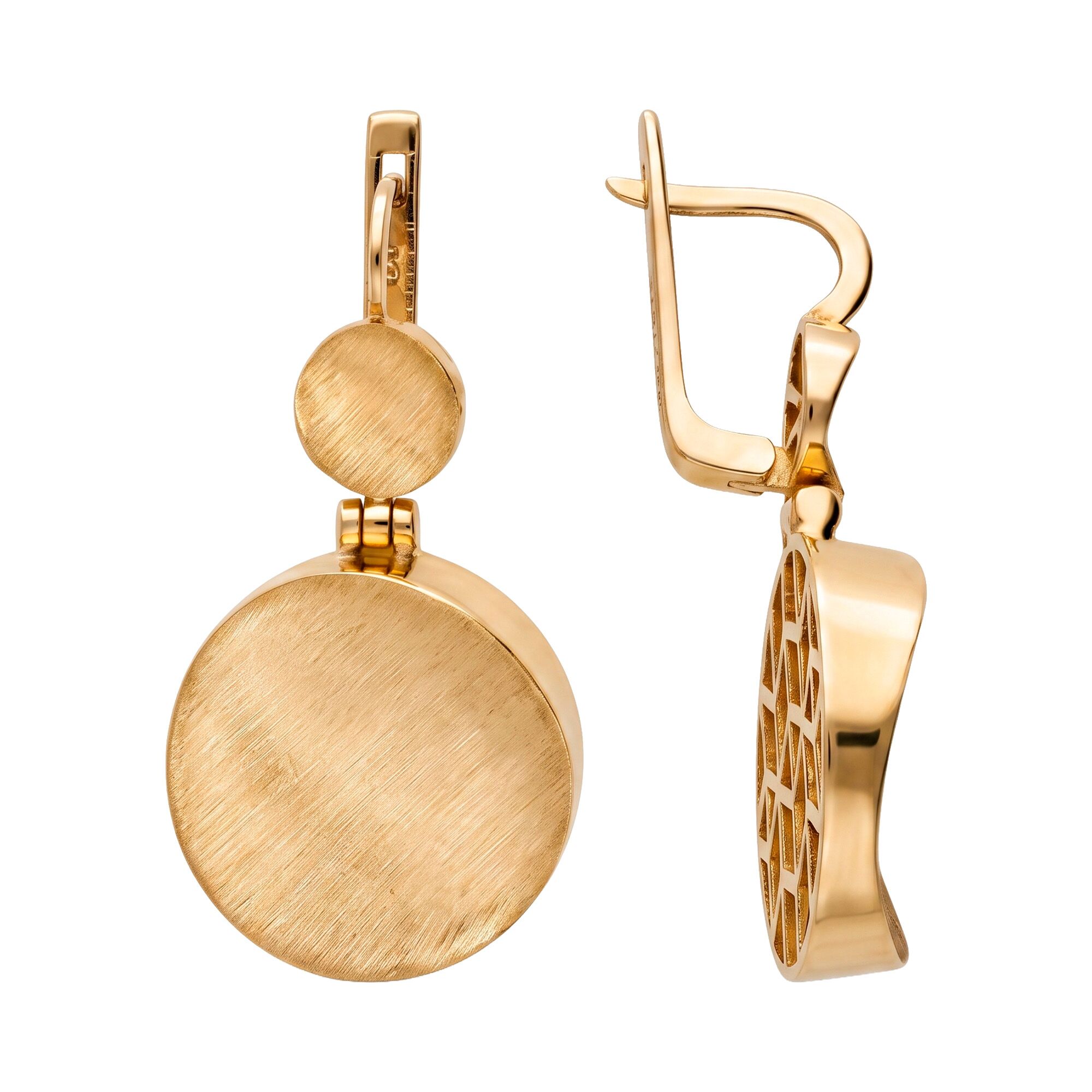 Серьги, золото, 585, 8.13г, 64048, изображение 2 | GoldMarket.kz