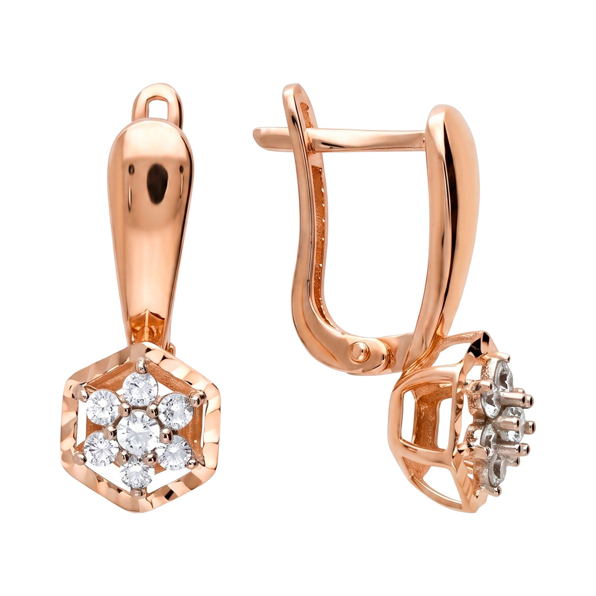 Серьги, золото, 585, 3.85г, 64055, изображение 2 | GoldMarket.kz