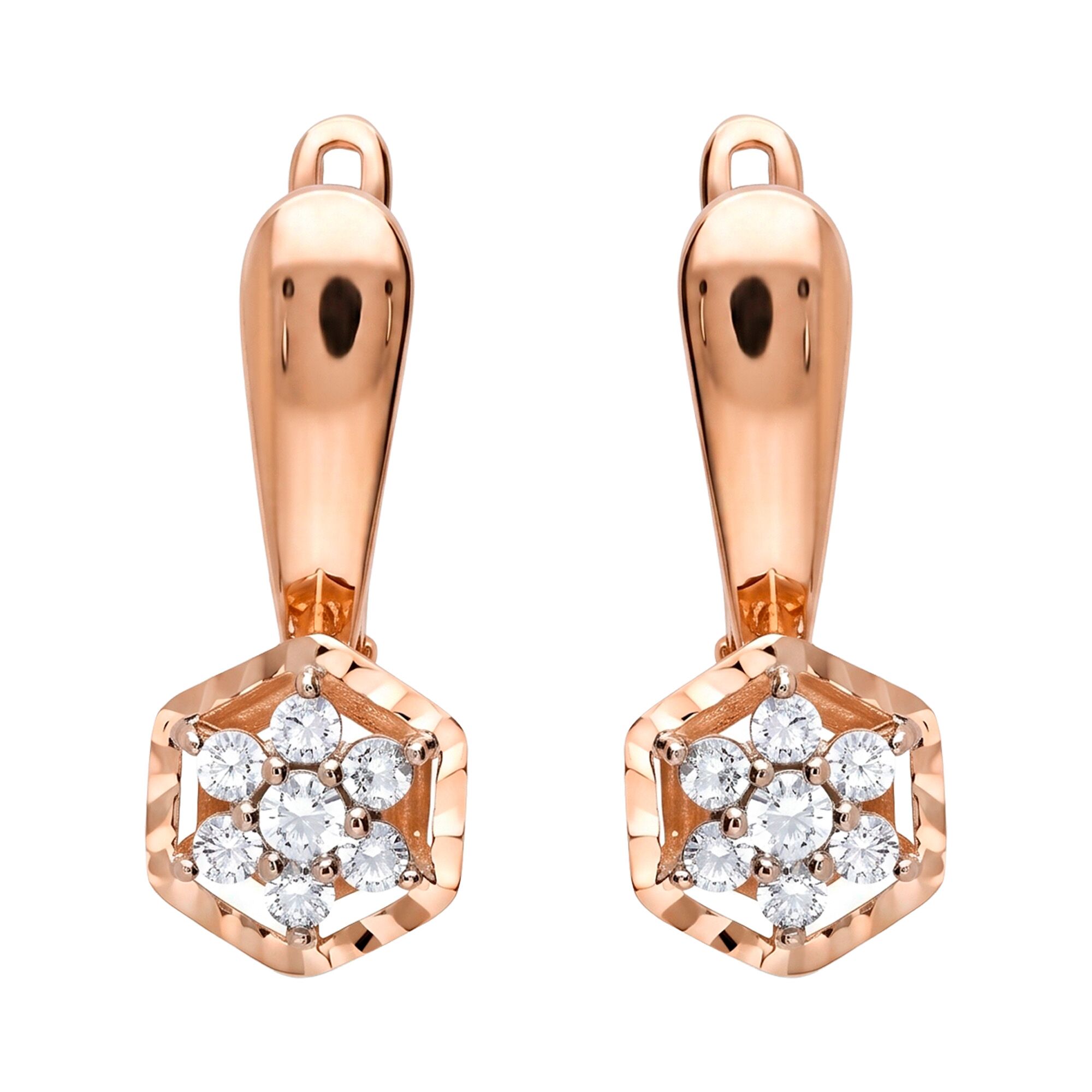 Серьги, золото, 585, 3.85г, 64055 | GoldMarket.kz