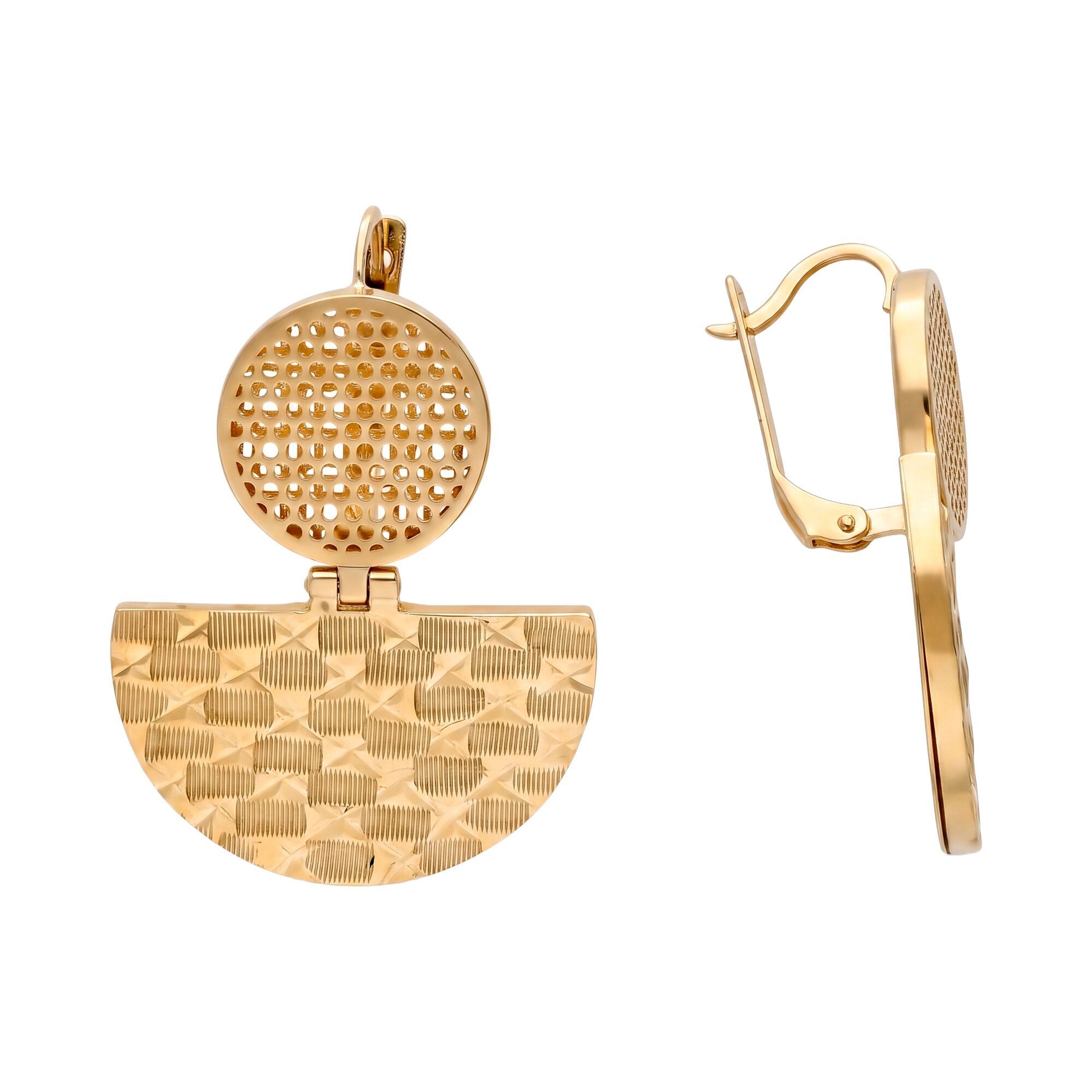 Серьги, золото, 585, 9.57г, 64058, изображение 2 | GoldMarket.kz