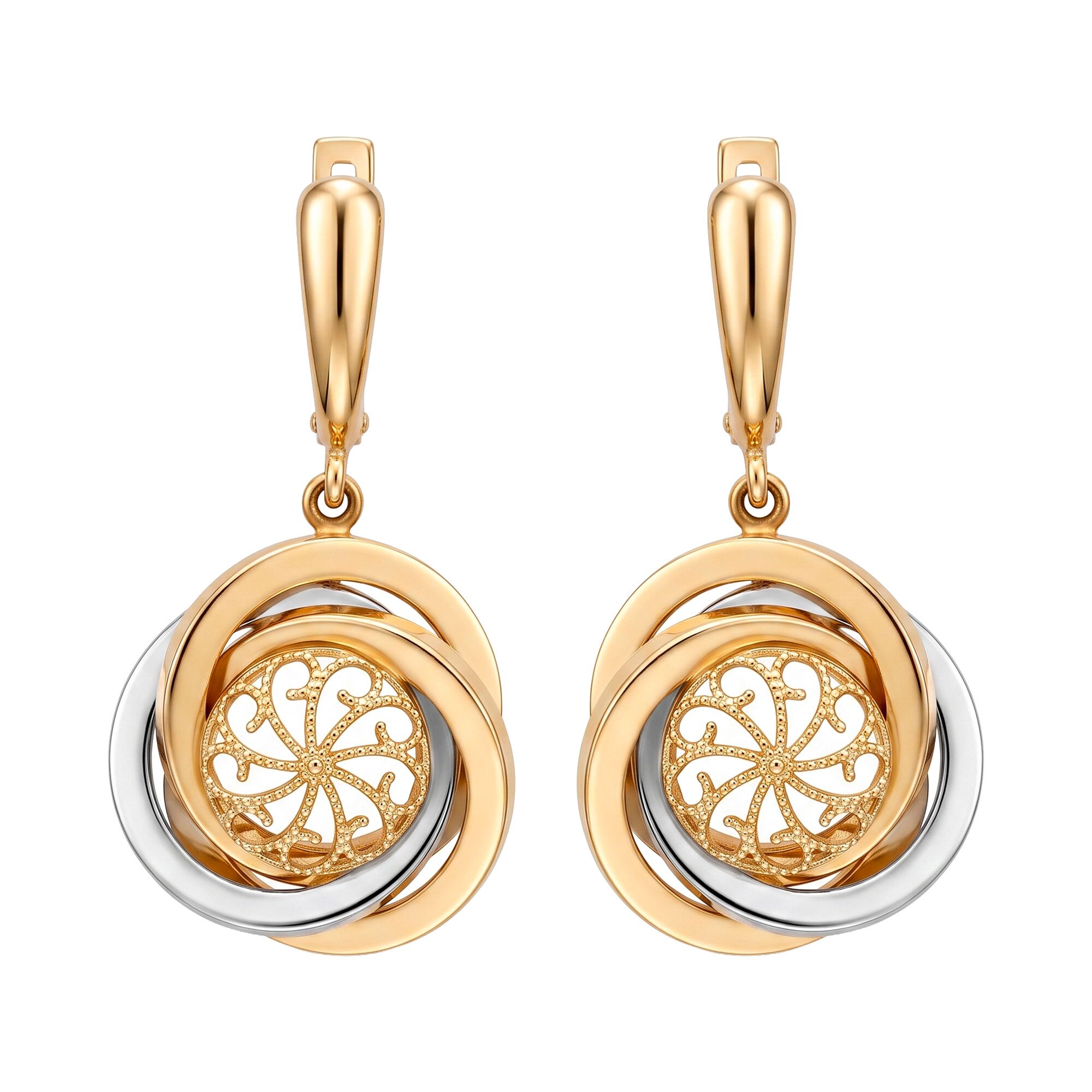 Серьги, золото, 585, 7.5г, 64076 | GoldMarket.kz