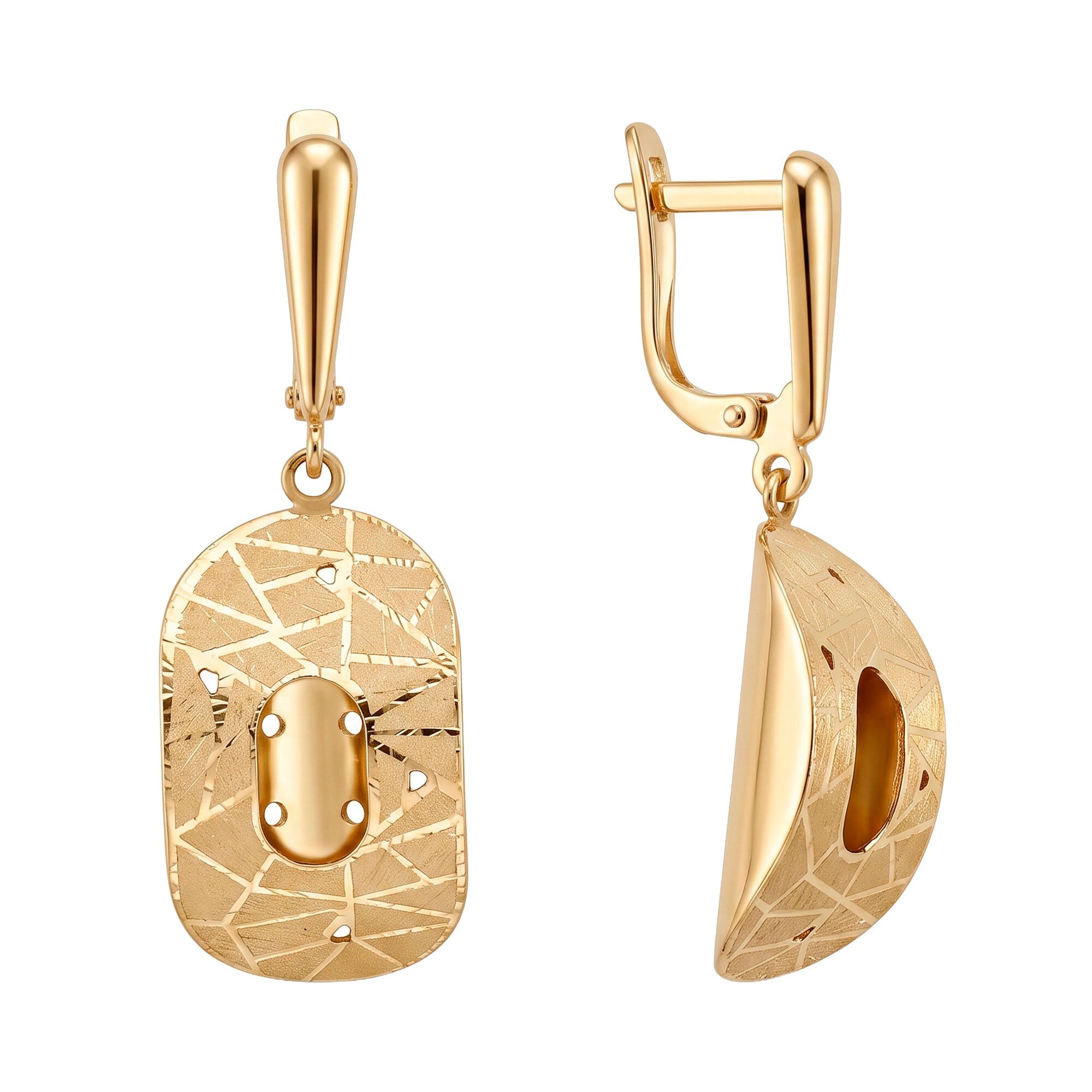 Серьги, золото, 585, 5.41г, 64091, изображение 2 | GoldMarket.kz