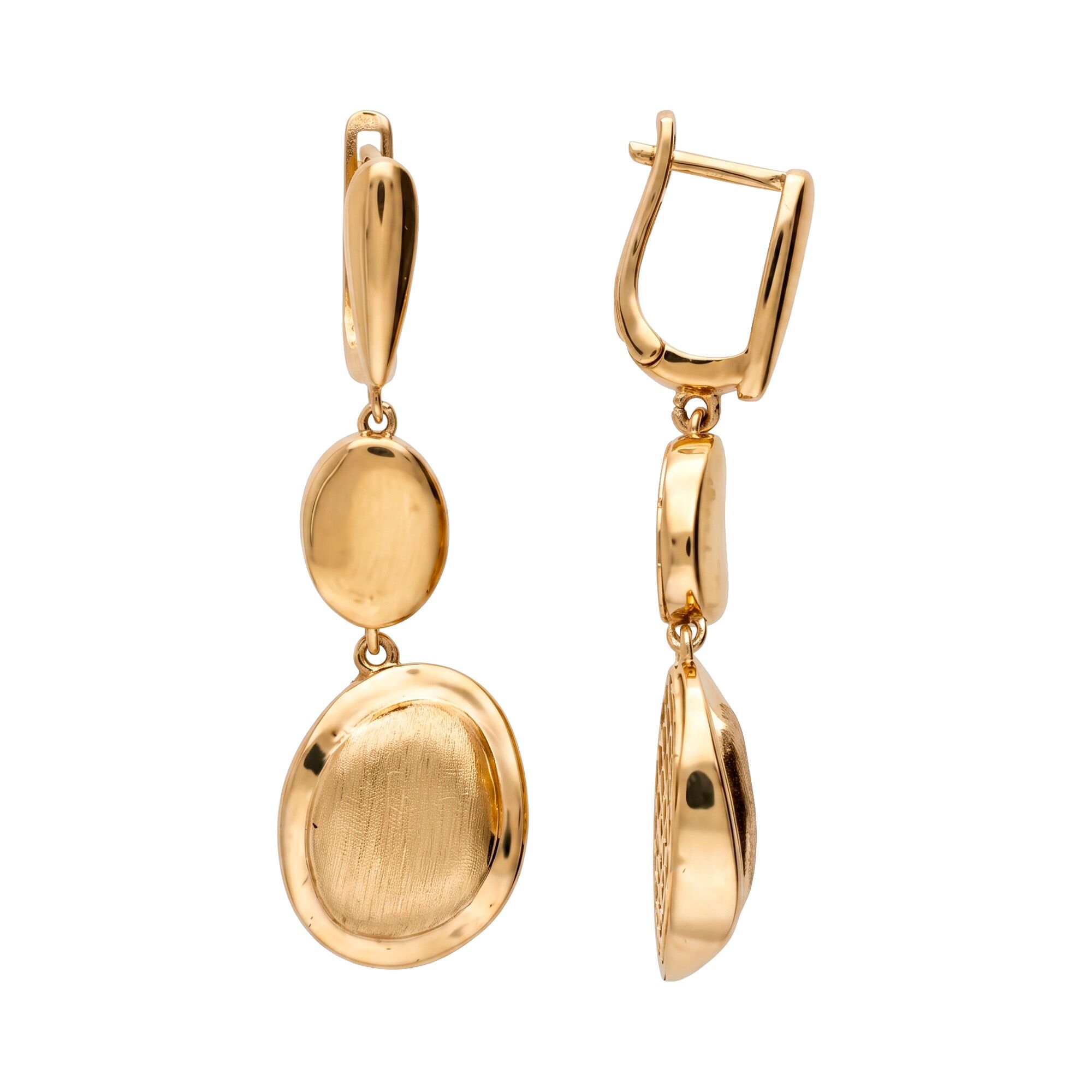 Серьги, золото, 585, 7.53г, 64094, изображение 2 | GoldMarket.kz