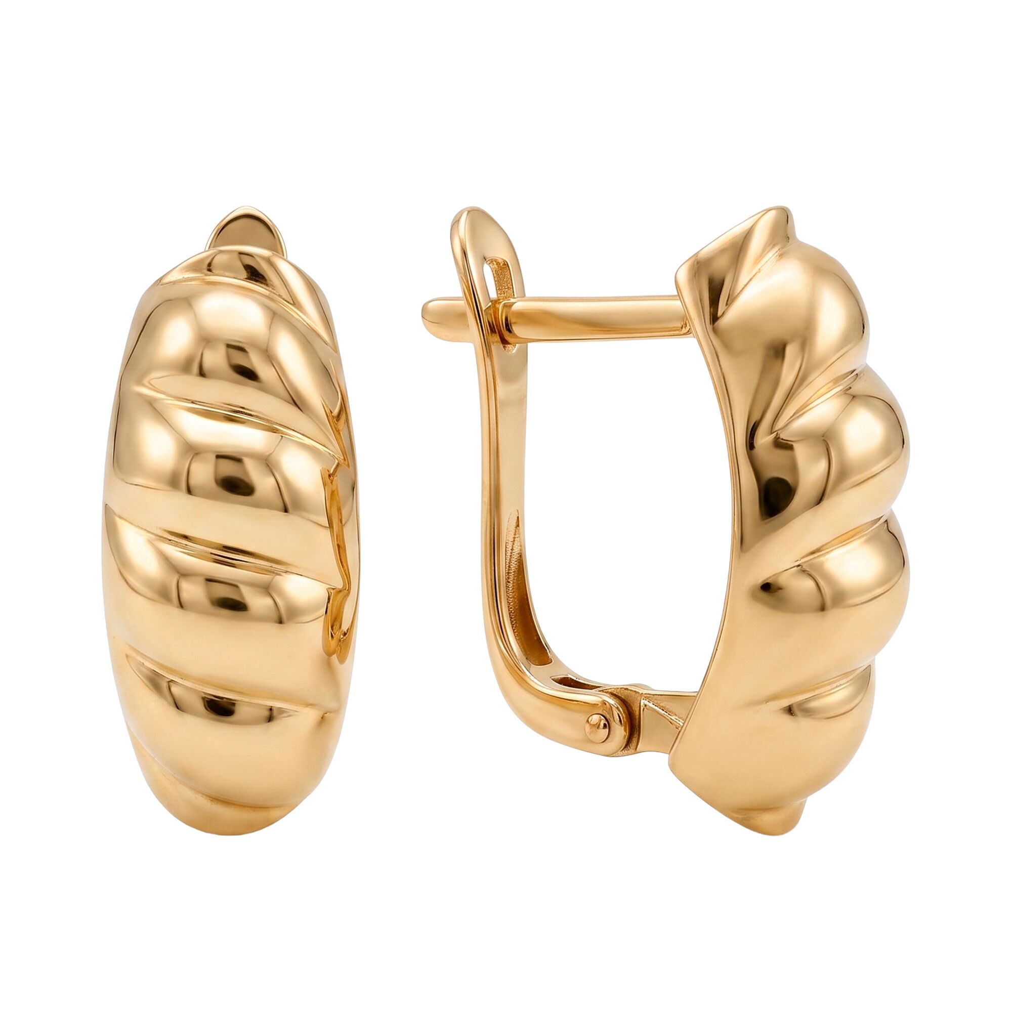 Серьги, золото, 585, 4.17г, 64108, изображение 2 | GoldMarket.kz