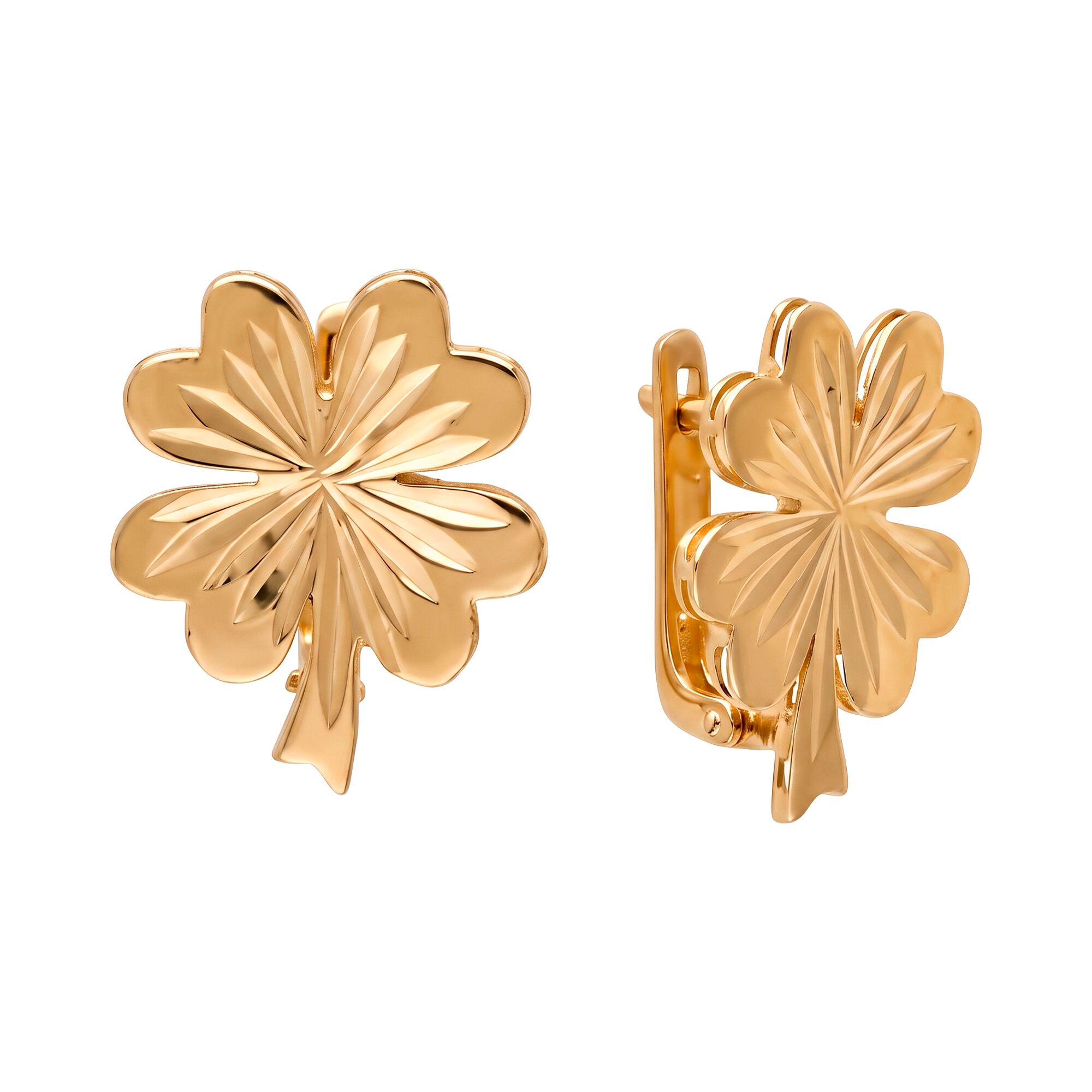 Серьги, золото, 585, 4.15г, 64127, изображение 2 | GoldMarket.kz