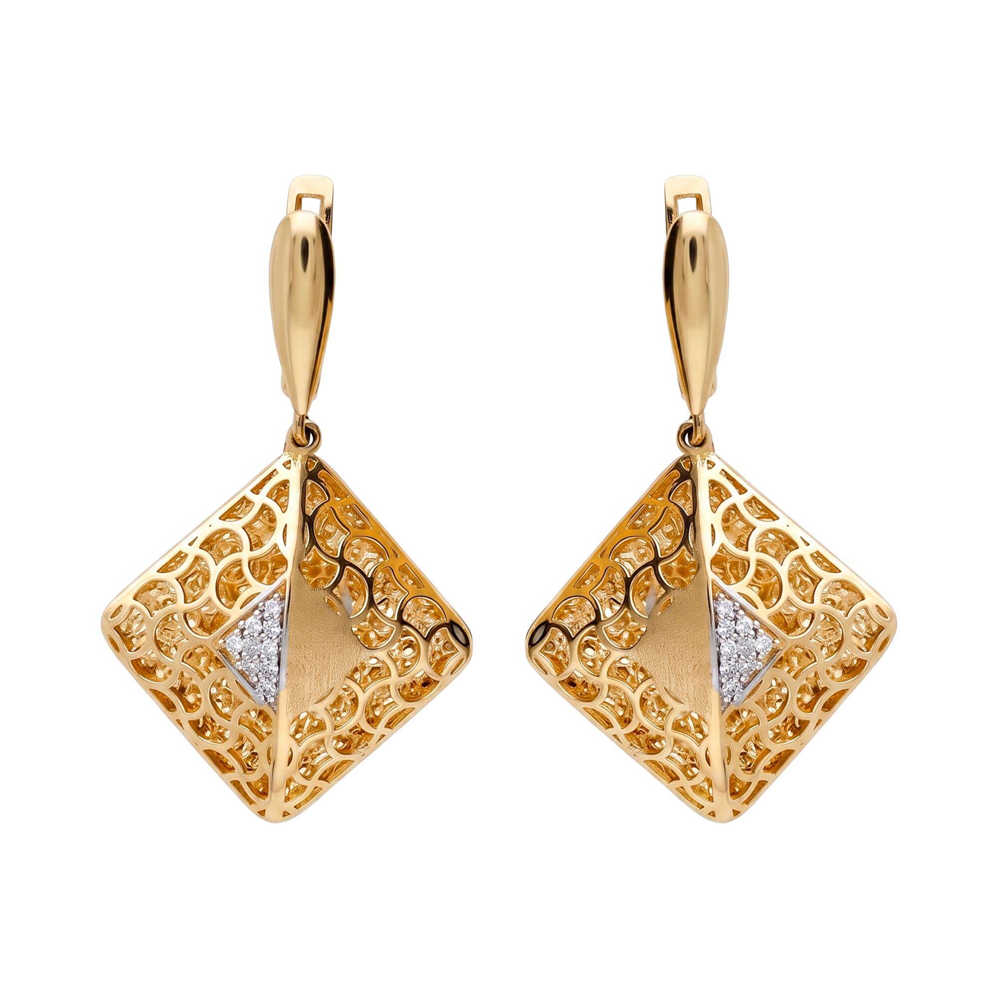 Серьги, золото, 585, 7г, 65401 | GoldMarket.kz
