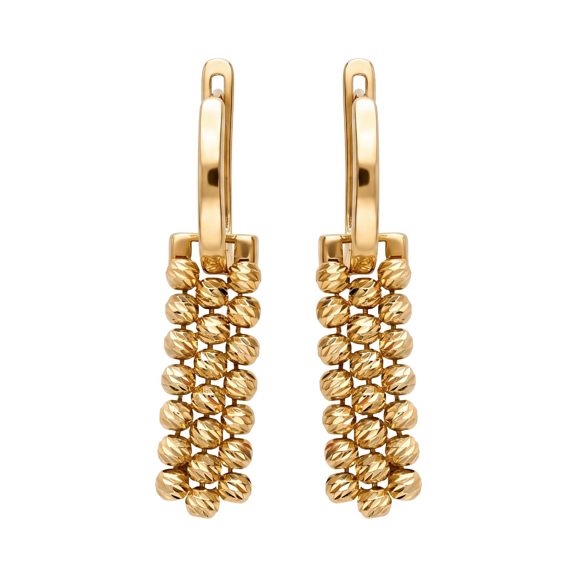 Серьги, золото, 585, 6.51г, 65410 | GoldMarket.kz