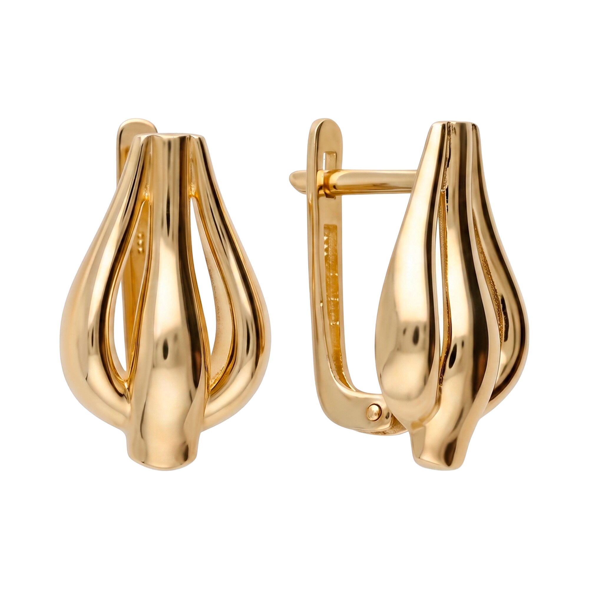 Серьги, золото, 585, 4.13г, 65420, изображение 2 | GoldMarket.kz