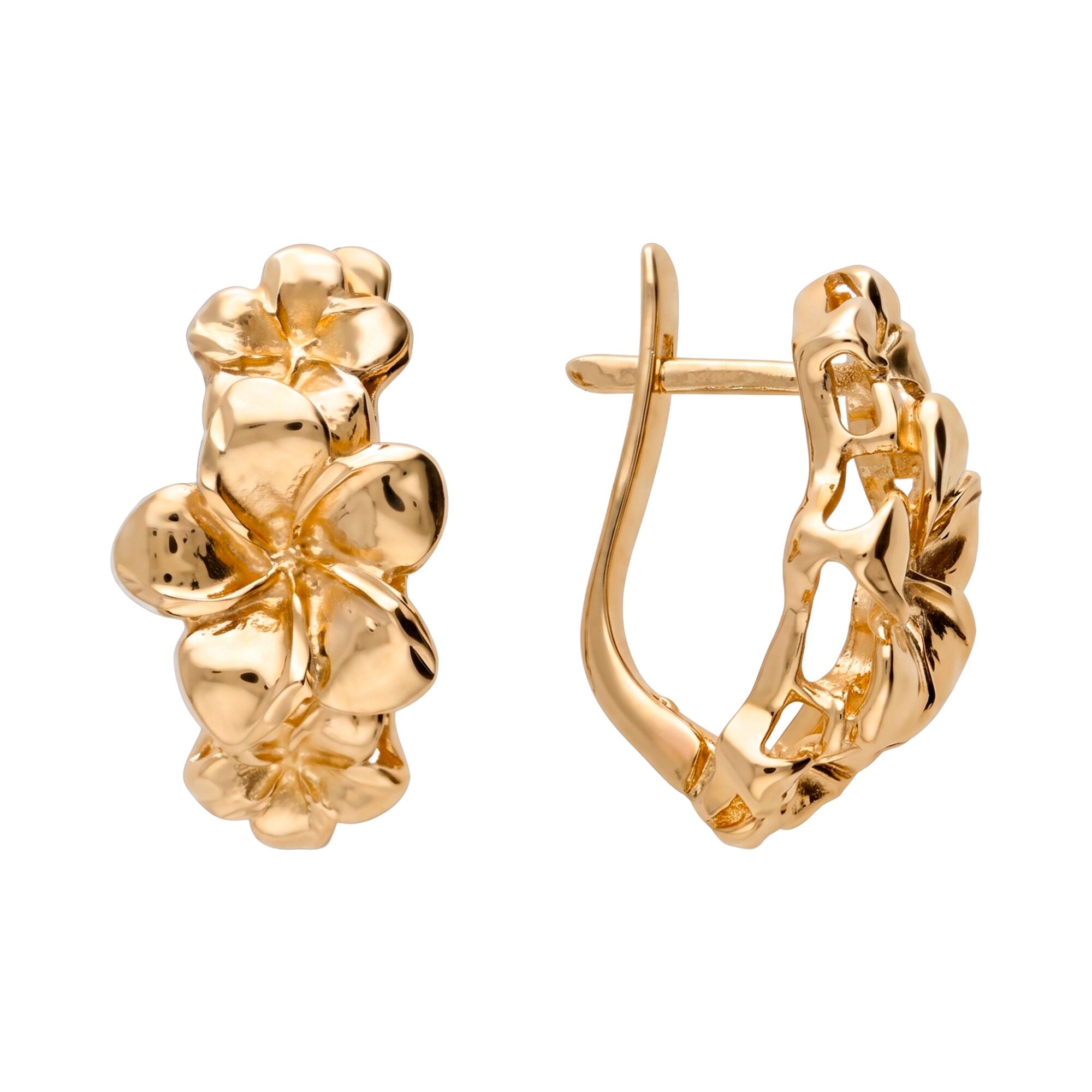 Серьги, золото, 585, 7г, 65425, изображение 2 | GoldMarket.kz