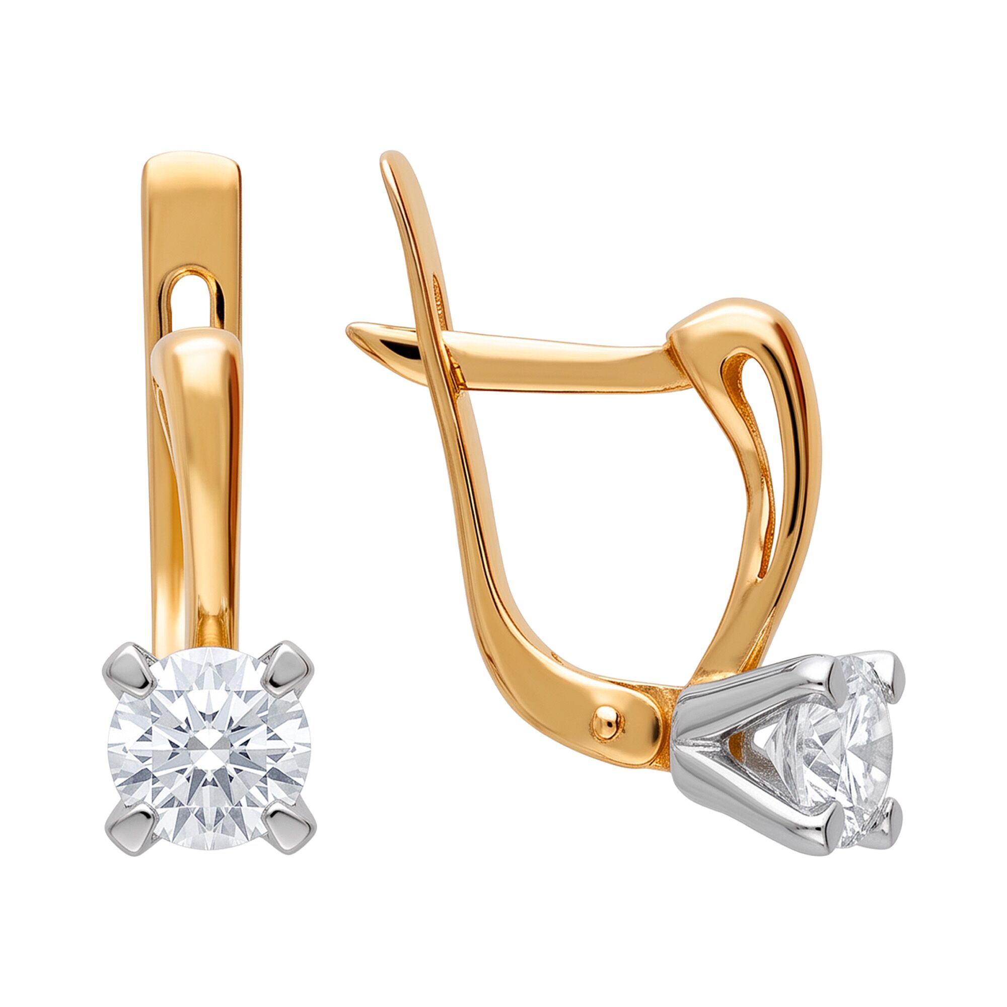 Серьги, золото, 585, 4.14г, 65426, изображение 2 | GoldMarket.kz