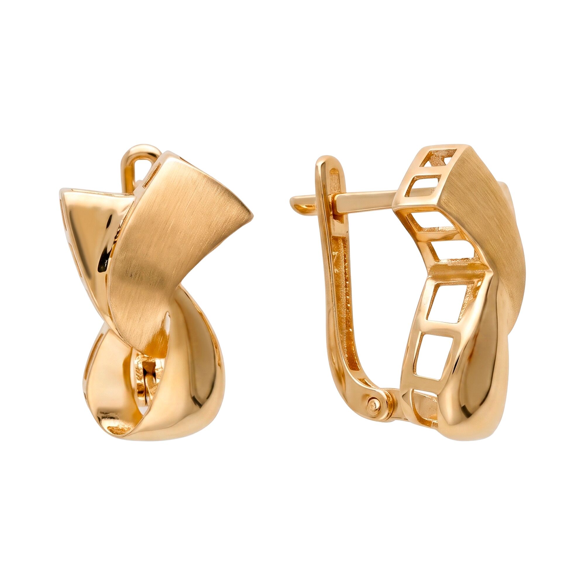 Серьги, золото, 585, 4.13г, 65429, изображение 2 | GoldMarket.kz