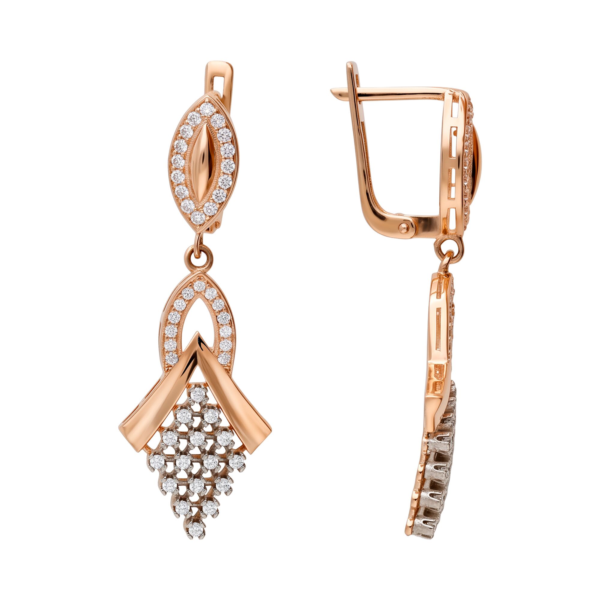 Серьги, золото, 585, 6.17г, 65437, изображение 2 | GoldMarket.kz