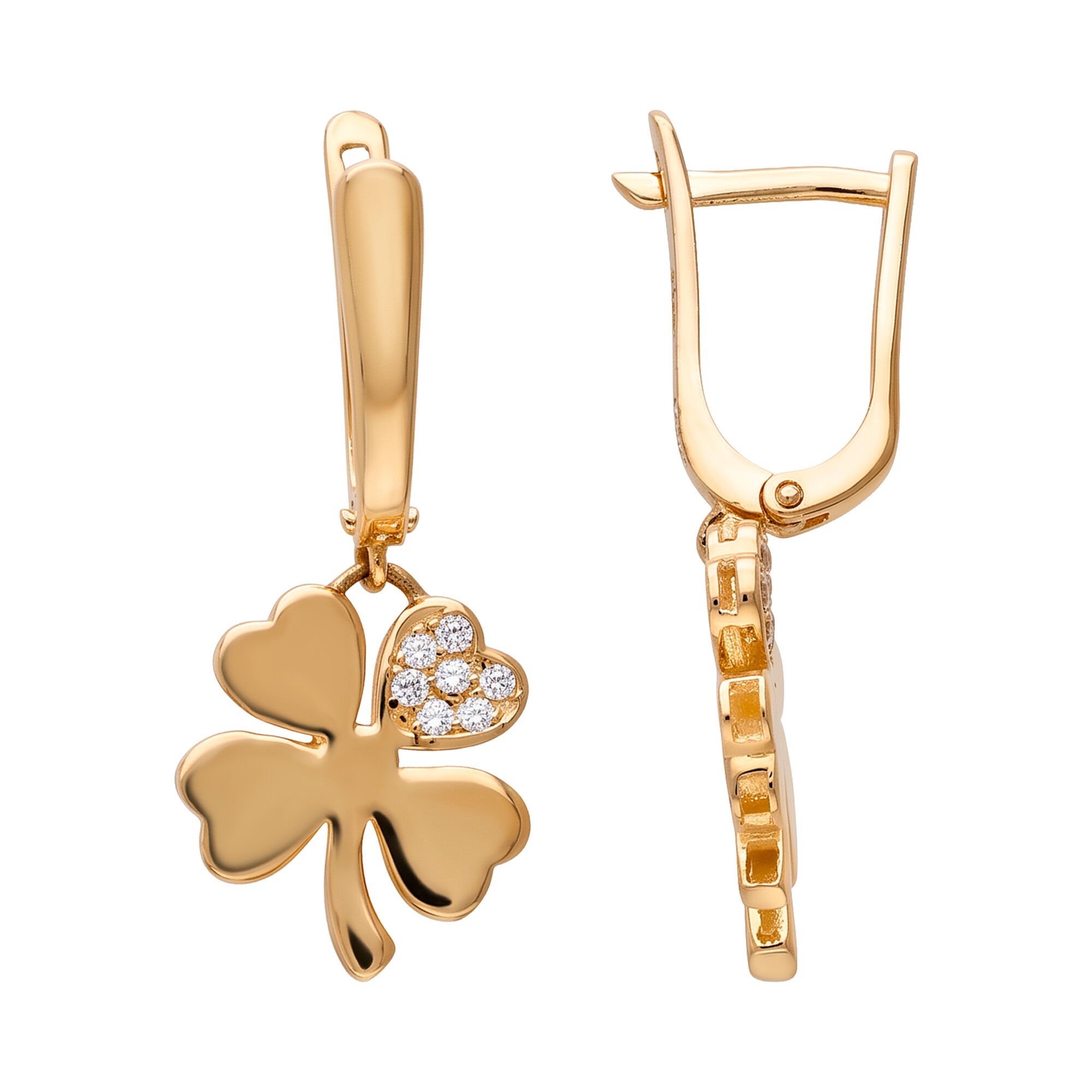 Серьги, золото, 585, 3.33г, 65438, изображение 2 | GoldMarket.kz