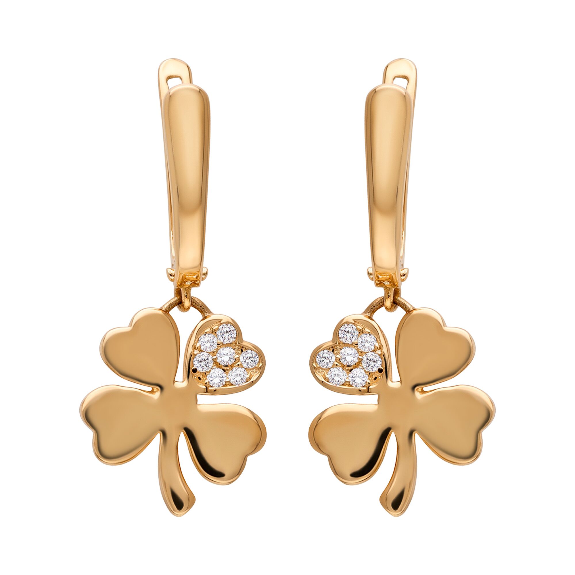 Серьги, золото, 585, 3.33г, 65438 | GoldMarket.kz