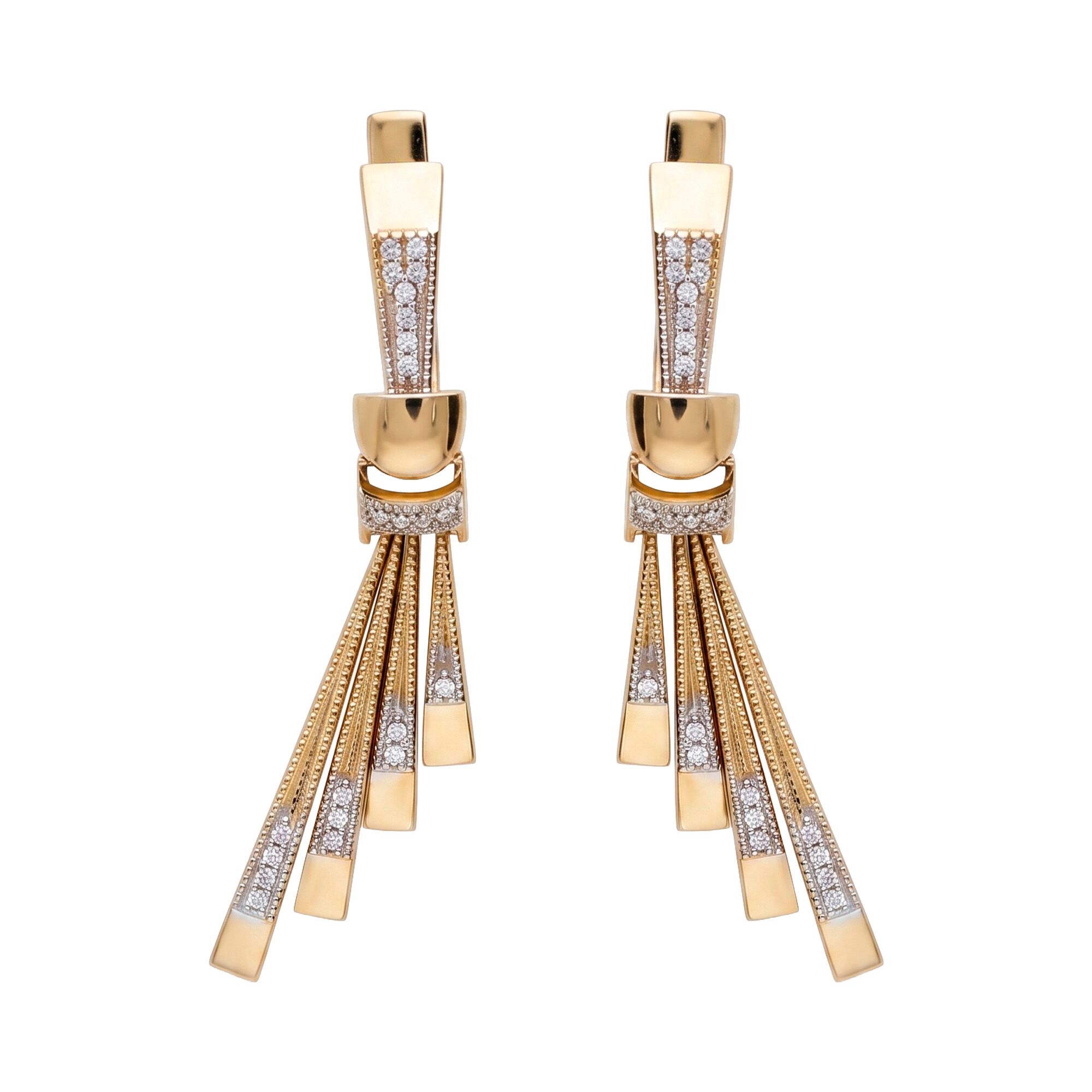 Серьги, золото, 585, 9.57г, 65439 | GoldMarket.kz