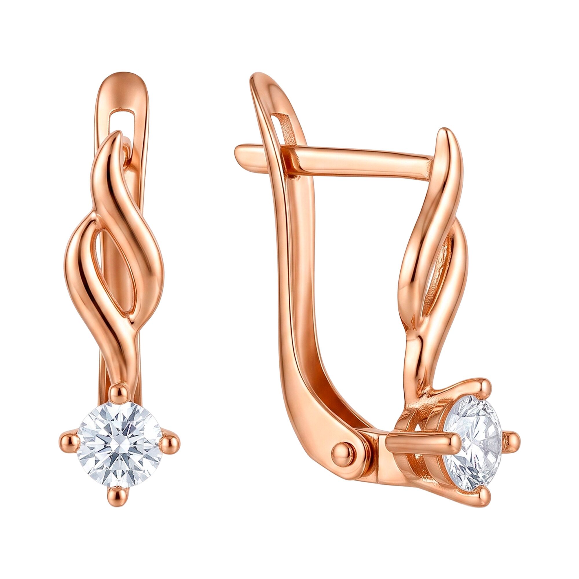 Серьги, золото, 585, 1.36г, 65443, изображение 2 | GoldMarket.kz