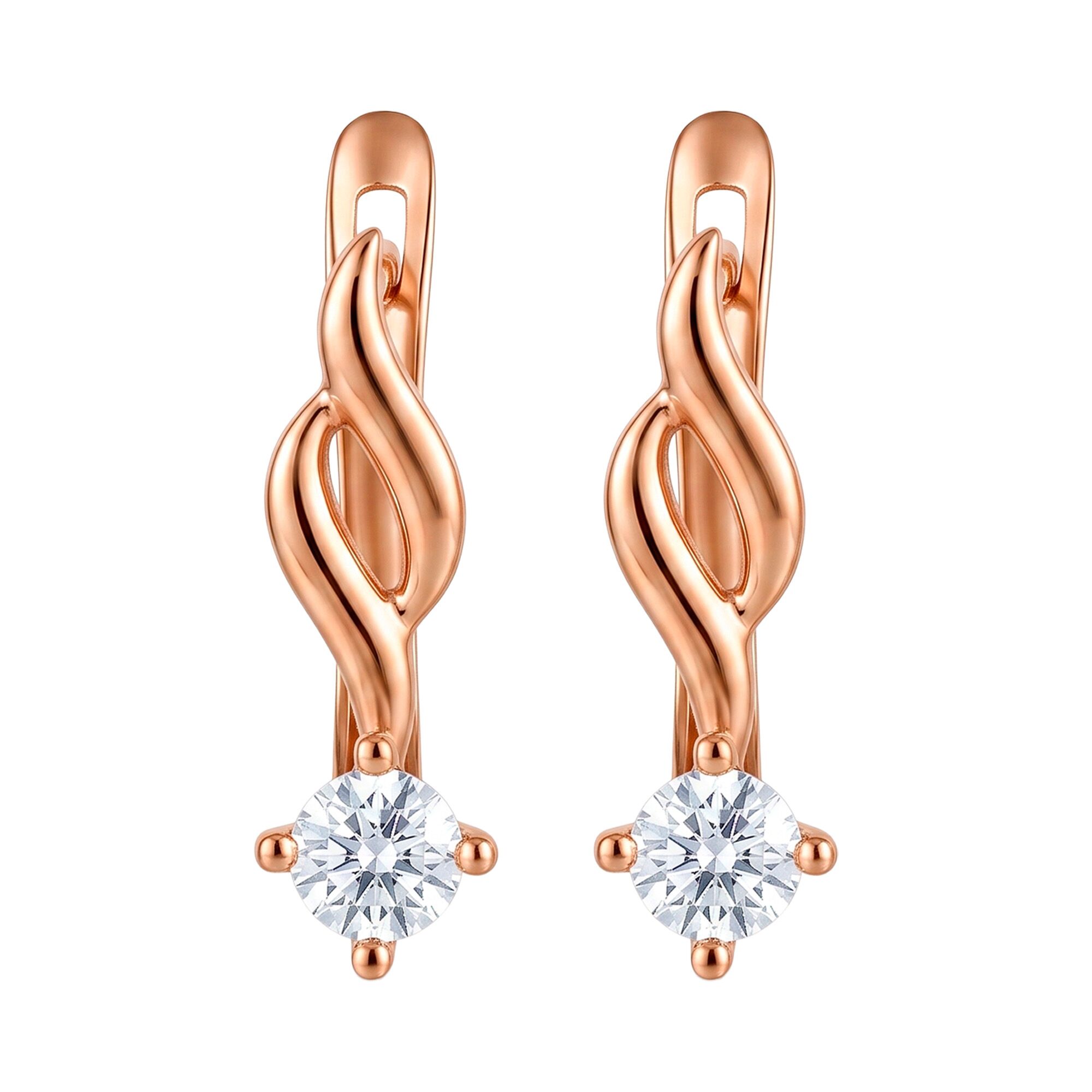 Серьги, золото, 585, 1.36г, 65443 | GoldMarket.kz