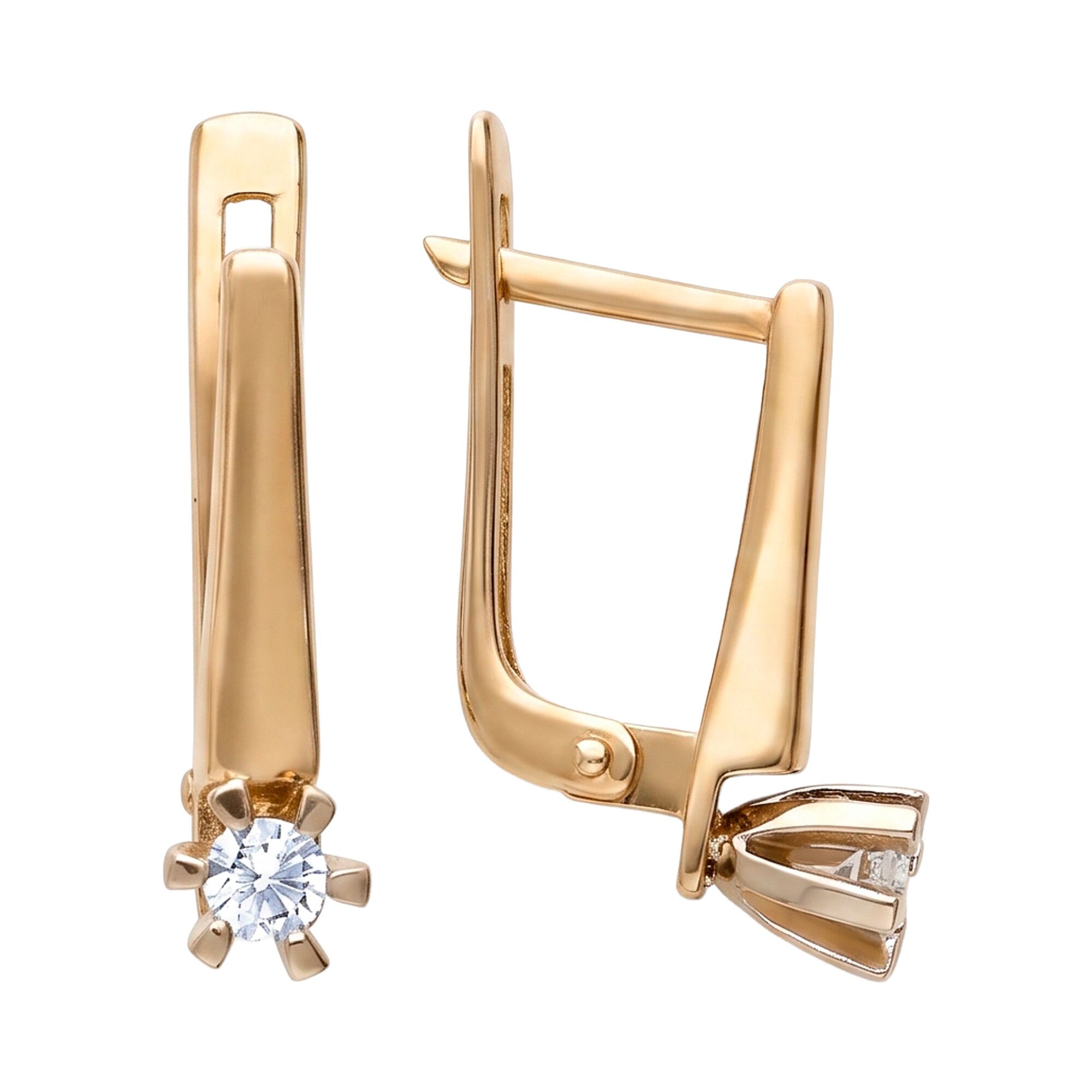 Серьги, золото, 585, 2.62г, 65445, изображение 2 | GoldMarket.kz