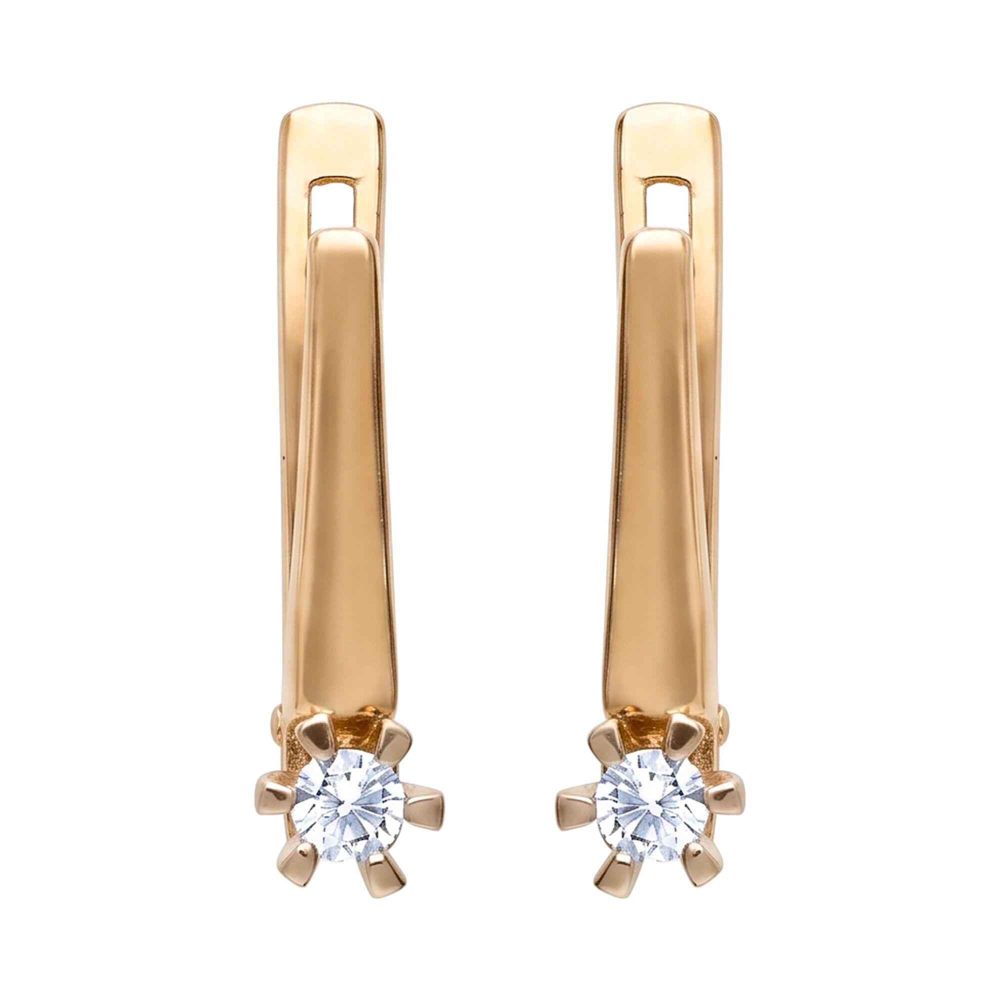 Серьги, золото, 585, 2.62г, 65445 | GoldMarket.kz