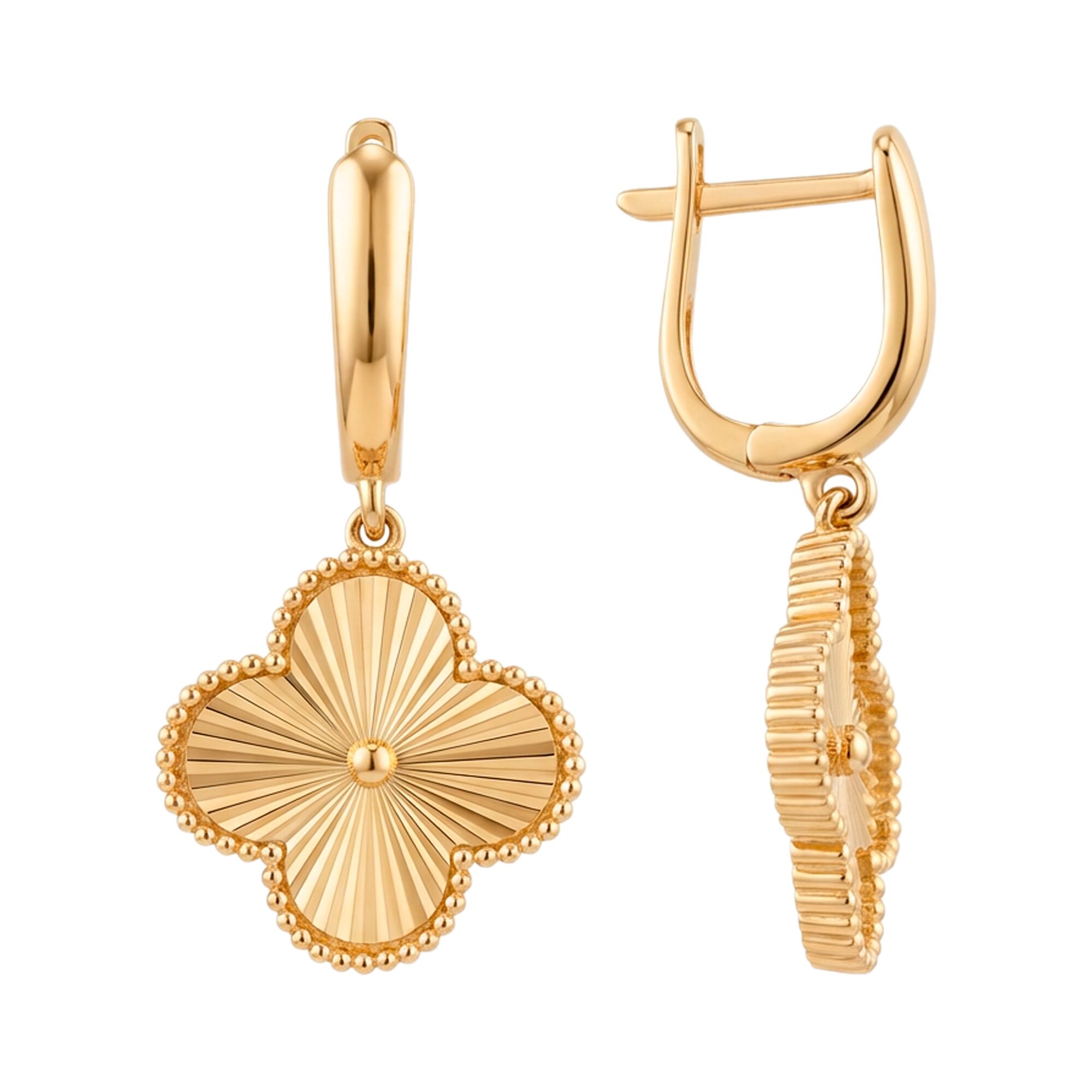 Серьги, золото, 585, 4.66г, 65289, изображение 2 | GoldMarket.kz
