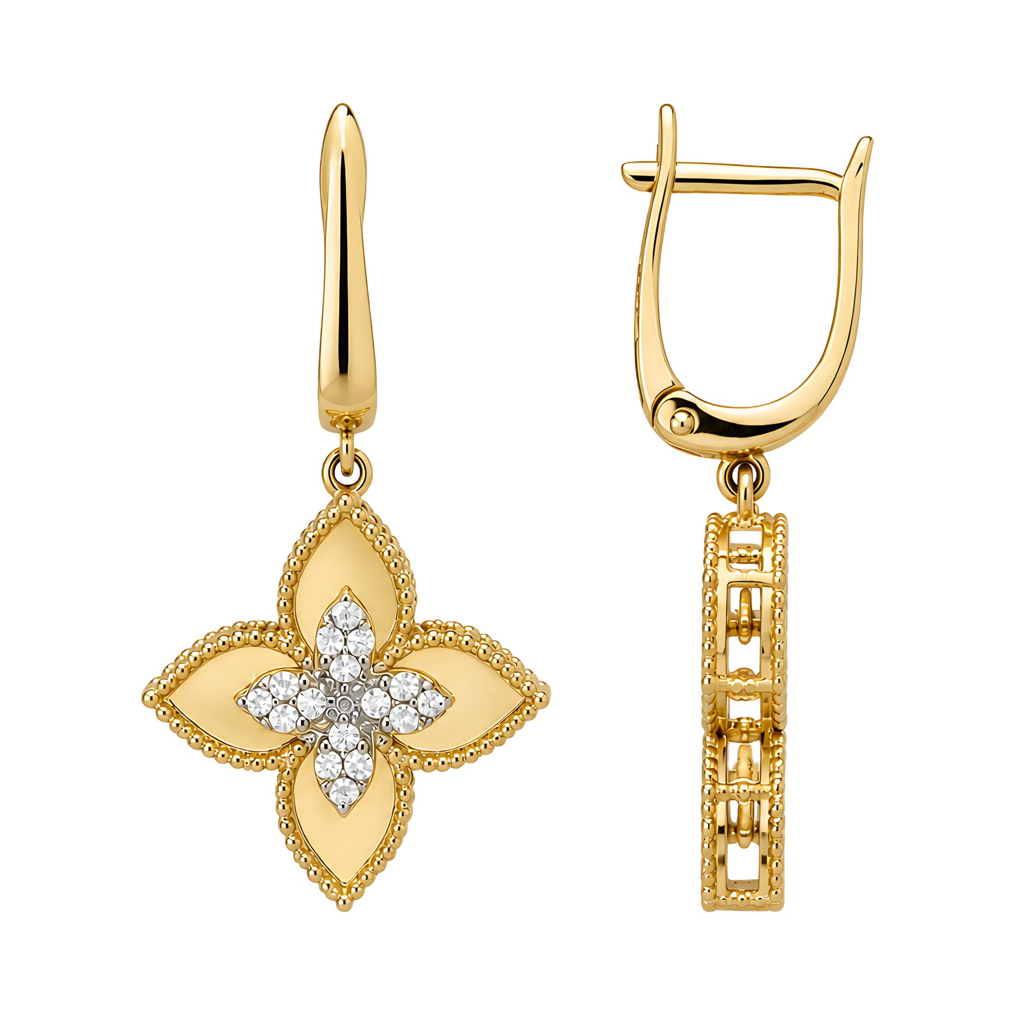 Серьги, золото, 585, 4.58г, 63208, изображение 2 | GoldMarket.kz