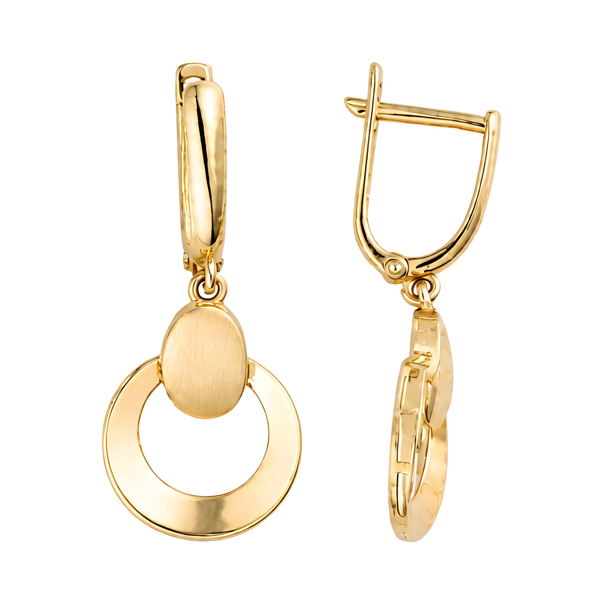 Серьги, золото, 585, 3.78г, 63234, изображение 2 | GoldMarket.kz