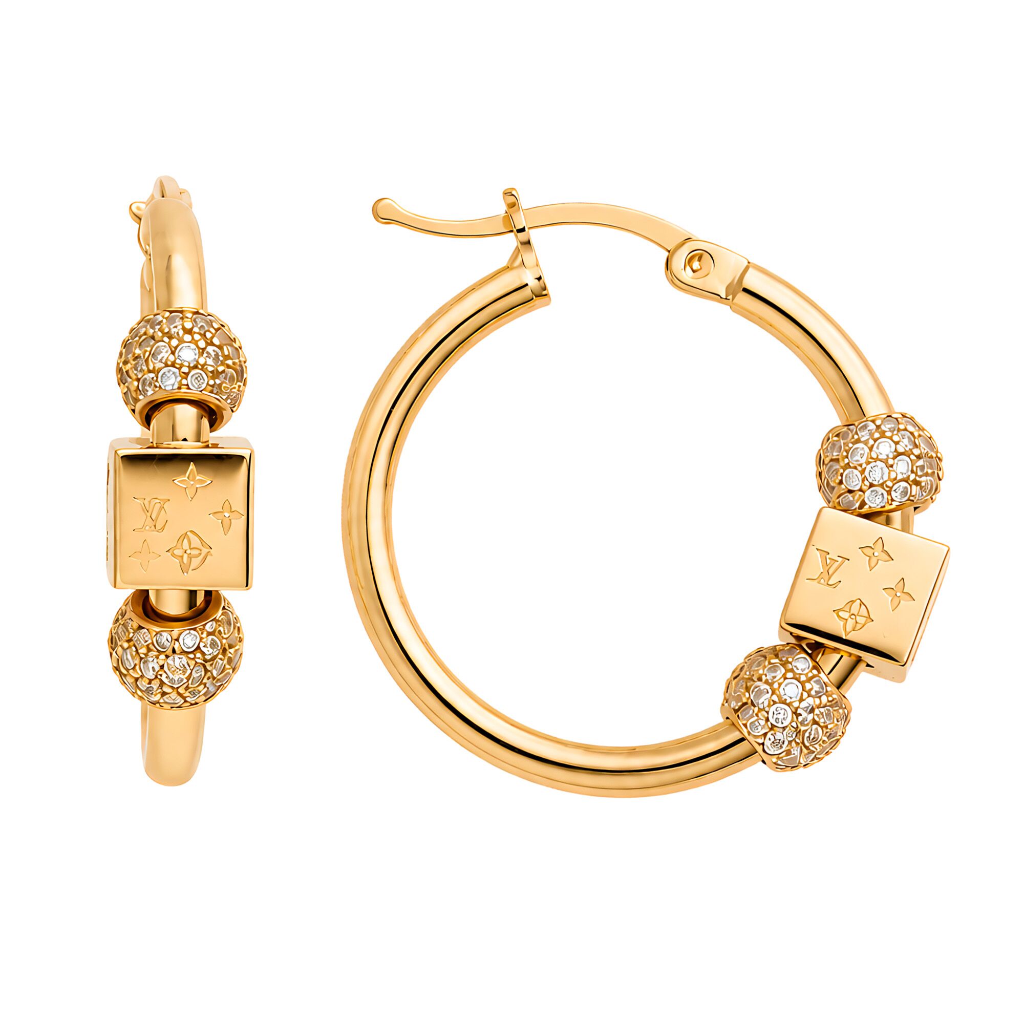 Серьги, золото, 585, 5.7г, 63244, изображение 2 | GoldMarket.kz