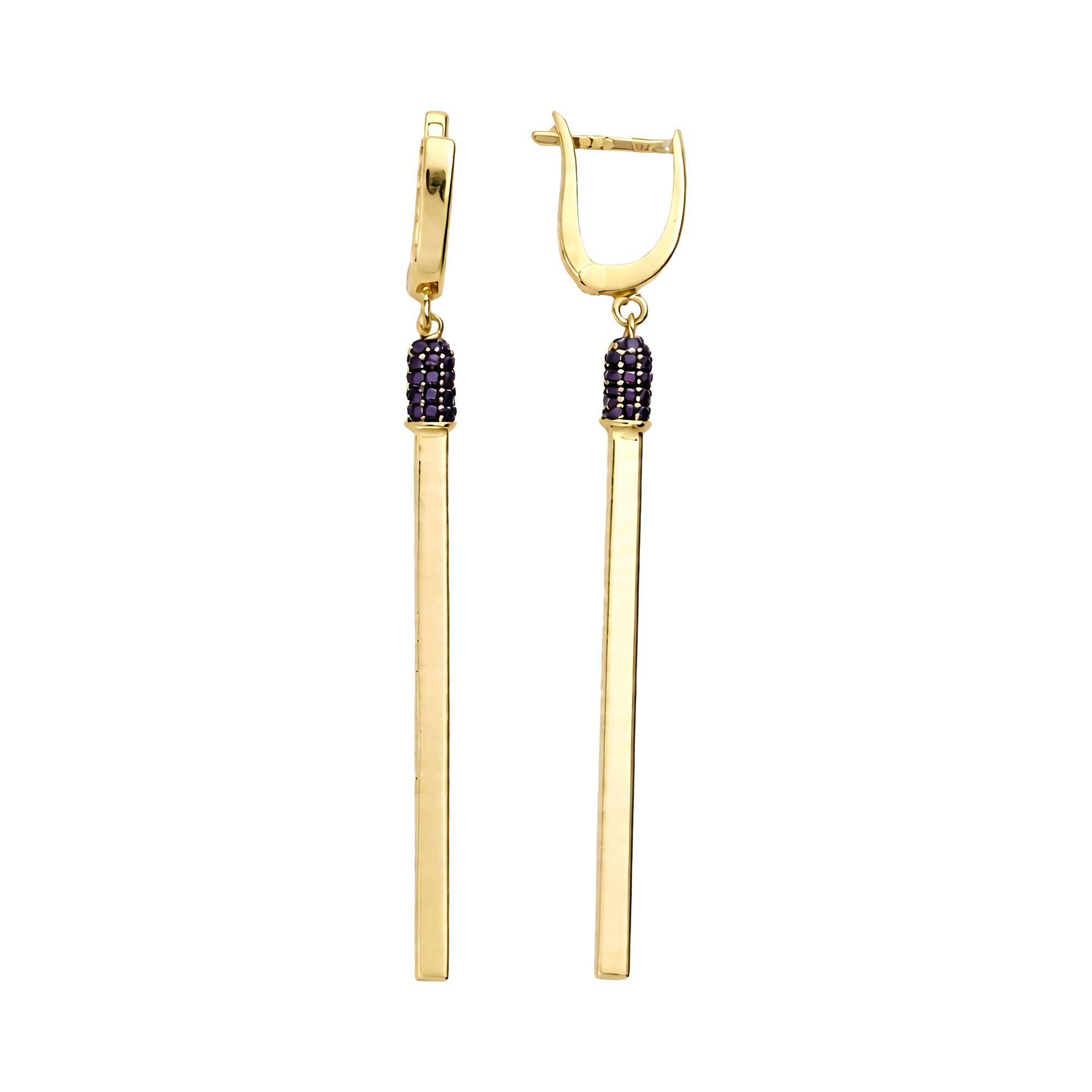 Серьги, золото, 585, 3.46г, 63260, изображение 2 | GoldMarket.kz