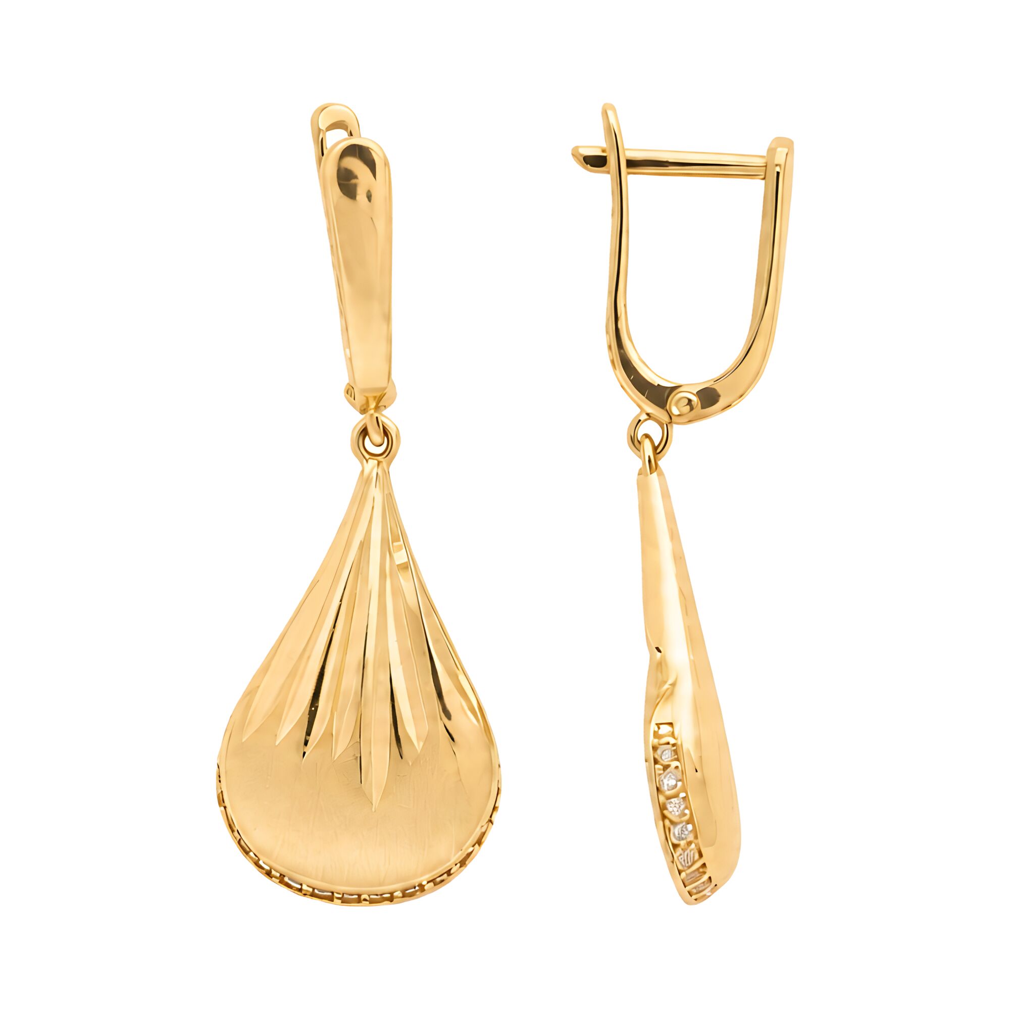 Серьги, золото, 585, 3.74г, 63275, изображение 2 | GoldMarket.kz