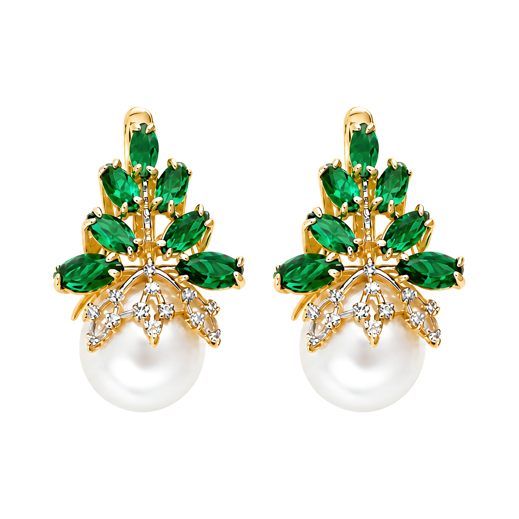 Серьги, золото, 585, 9.13г, 63284 | GoldMarket.kz