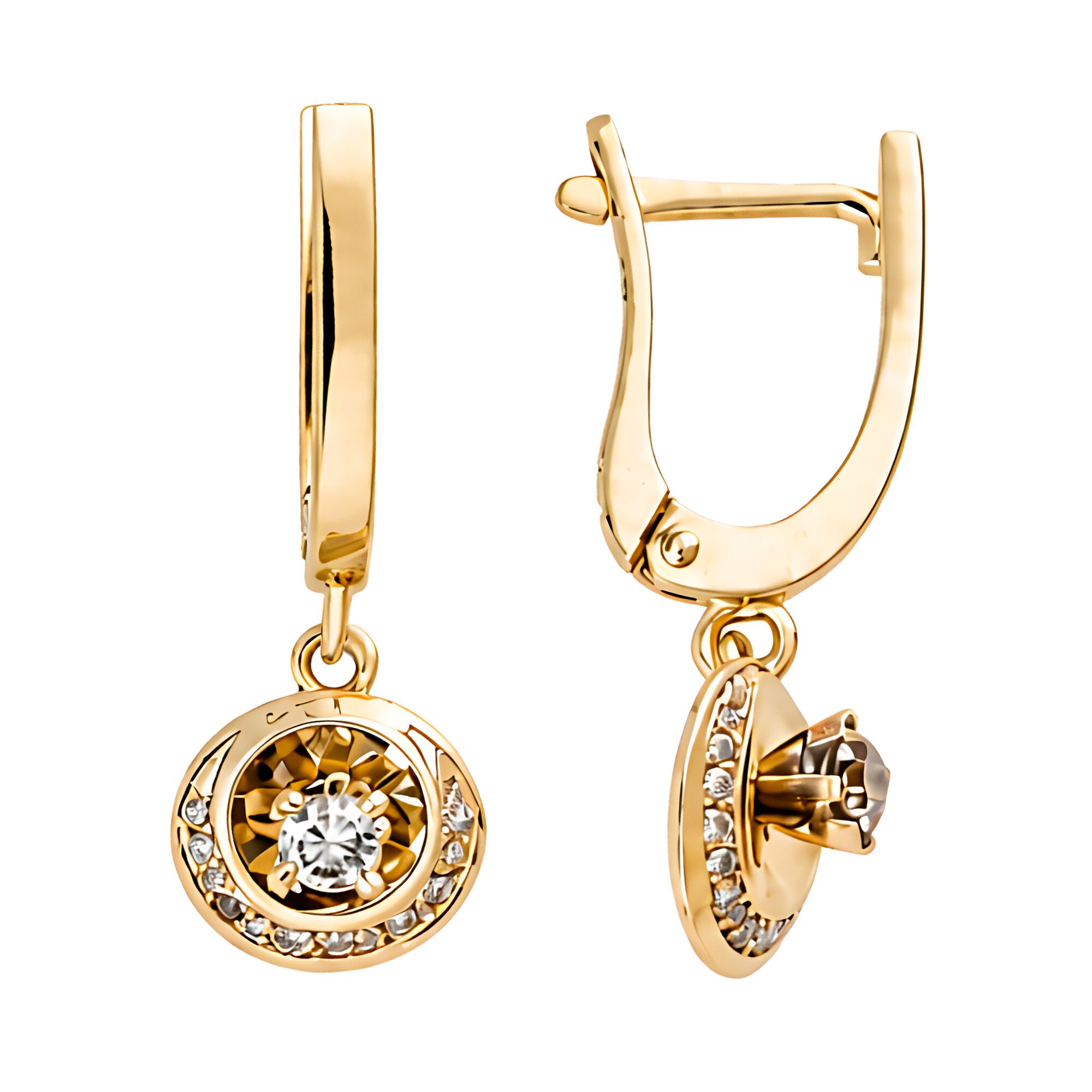 Серьги, золото, 585, 4.45г, 63323, изображение 2 | GoldMarket.kz