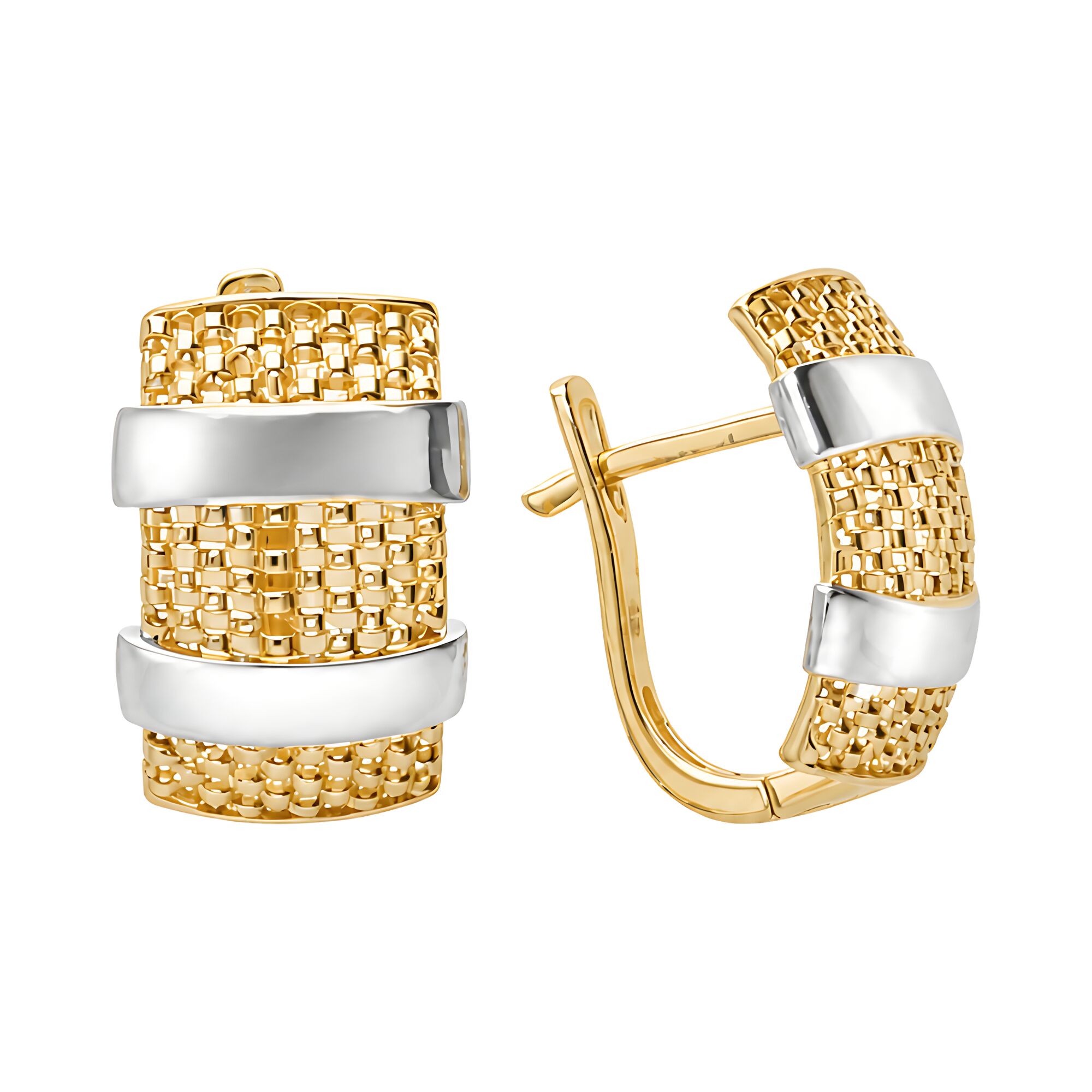 Серьги, золото, 585, 4.38г, 63329, изображение 2 | GoldMarket.kz