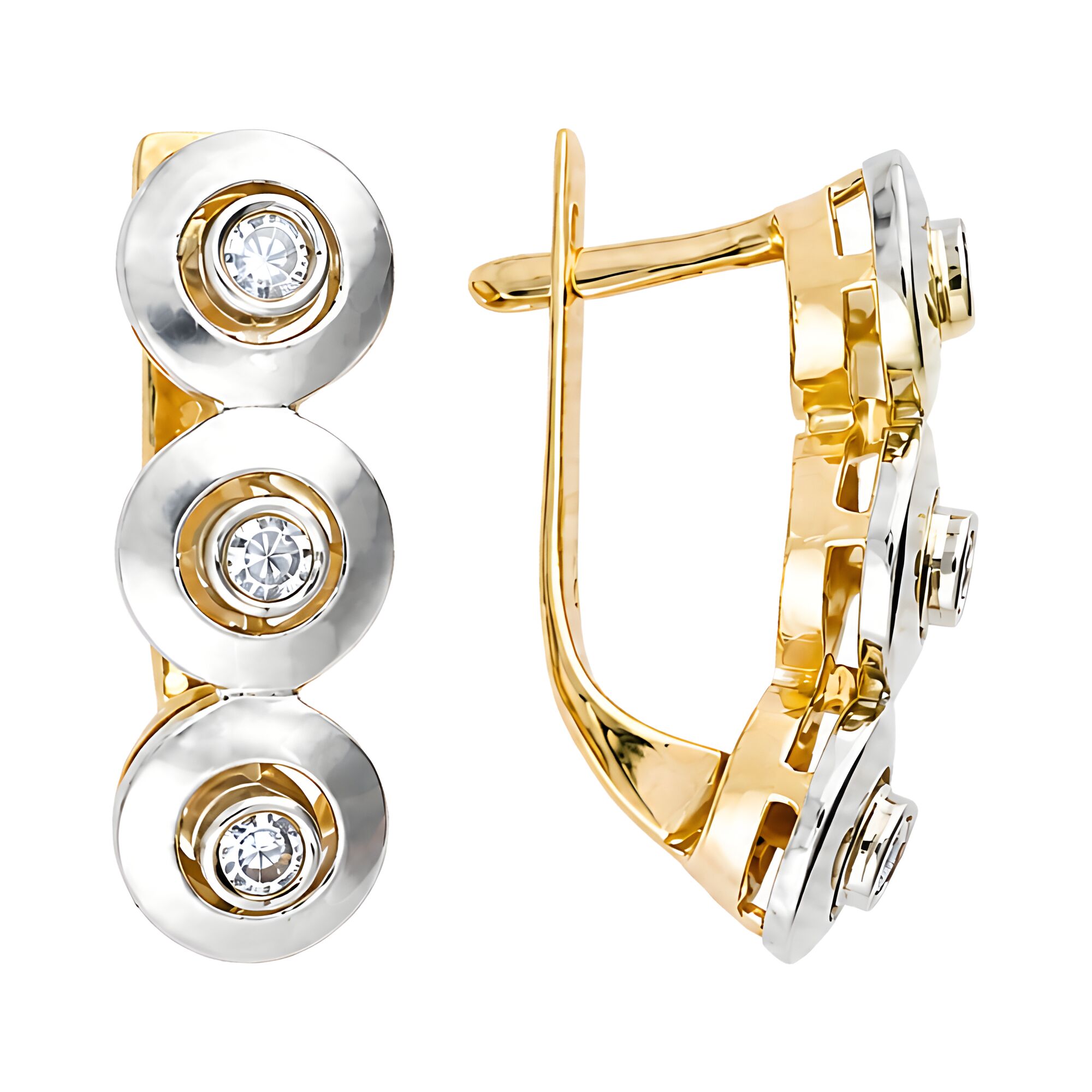 Серьги, золото, 585, 8.7г, 64468, изображение 2 | GoldMarket.kz