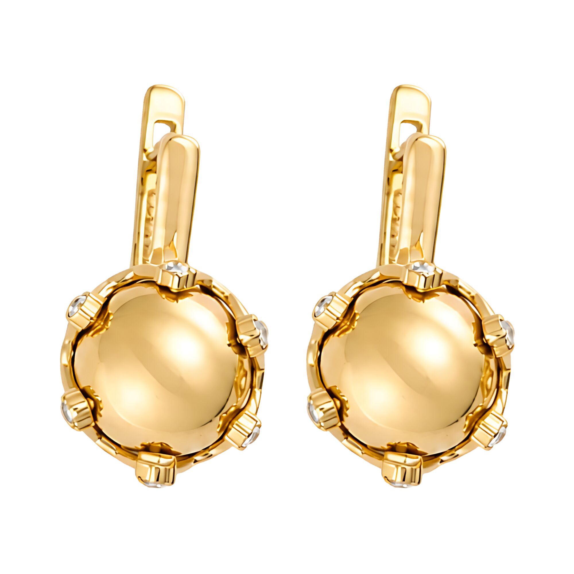 Серьги, золото, 585, 6.45г, 64472 | GoldMarket.kz