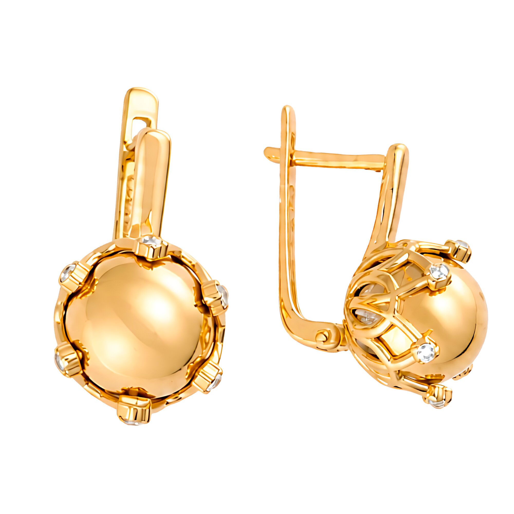 Серьги, золото, 585, 6.45г, 64472, изображение 2 | GoldMarket.kz