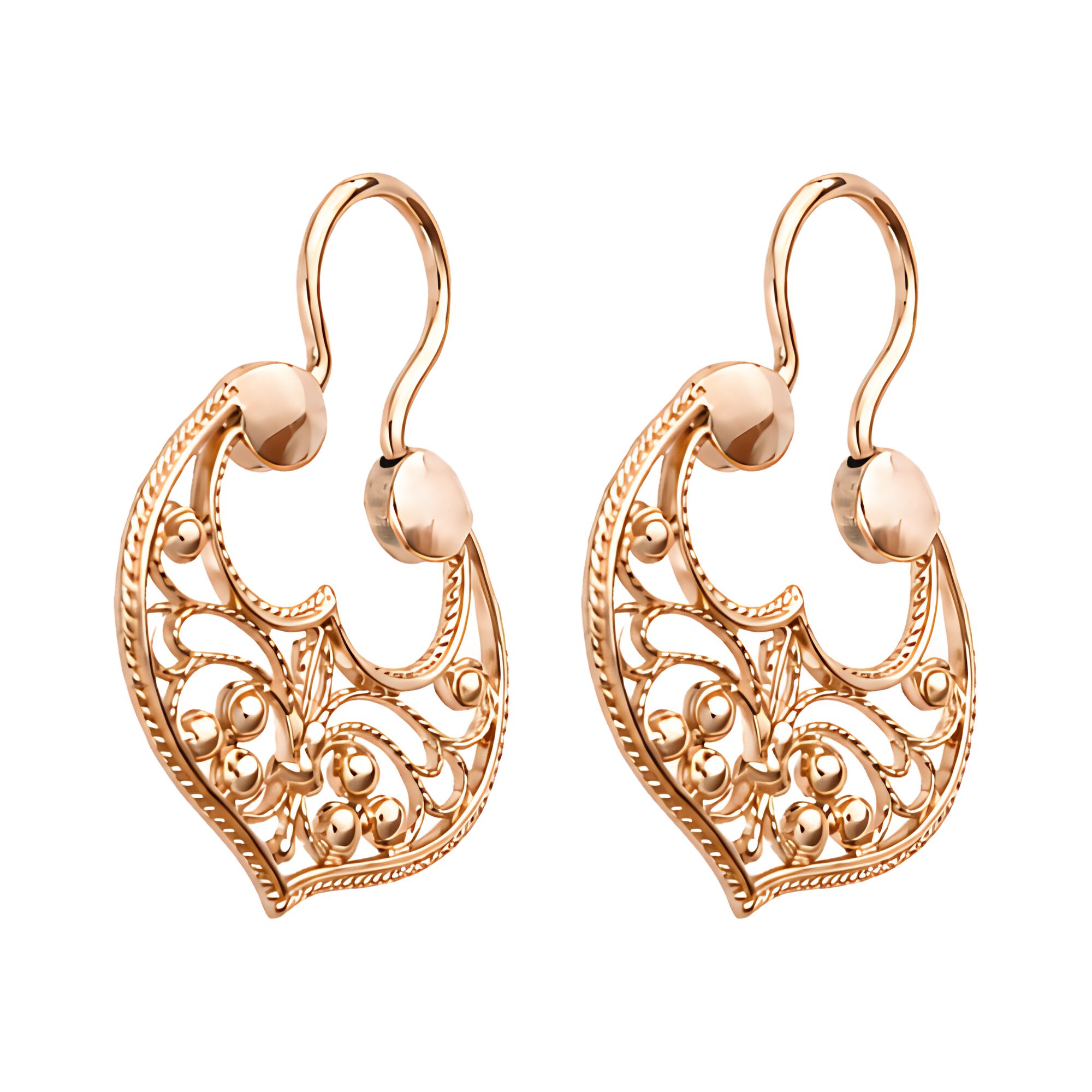Серьги, золото, 585, 4.37г, 64477 | GoldMarket.kz