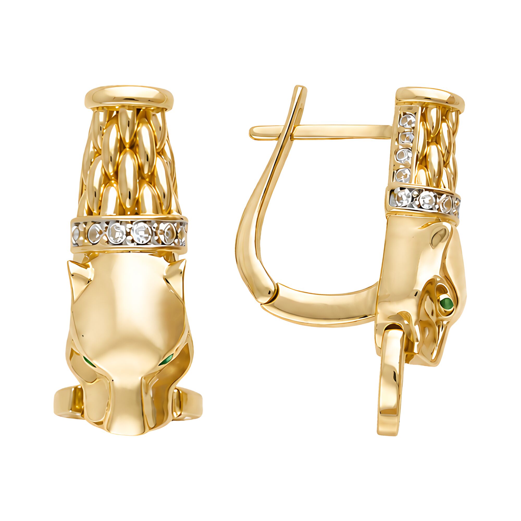 Серьги, золото, 585, 6.55г, 64832, изображение 2 | GoldMarket.kz