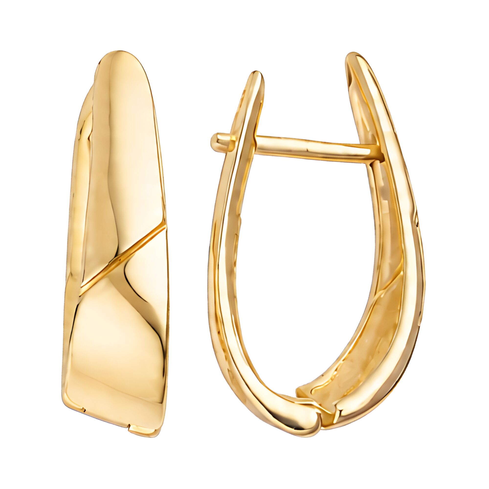 Серьги, золото, 585, 5.4г, 64876, изображение 2 | GoldMarket.kz
