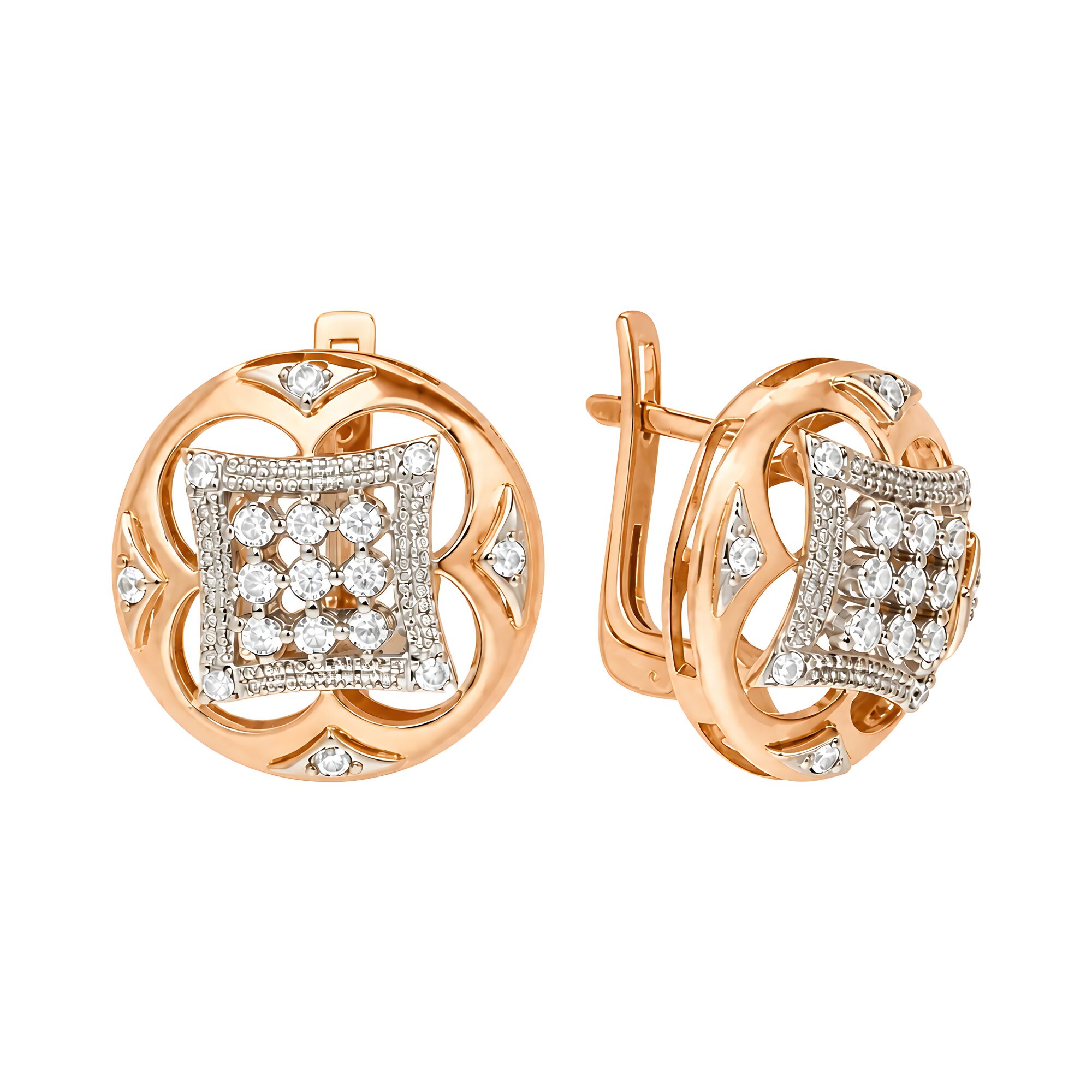 Серьги, золото, 585, 6.58г, 64883, изображение 2 | GoldMarket.kz