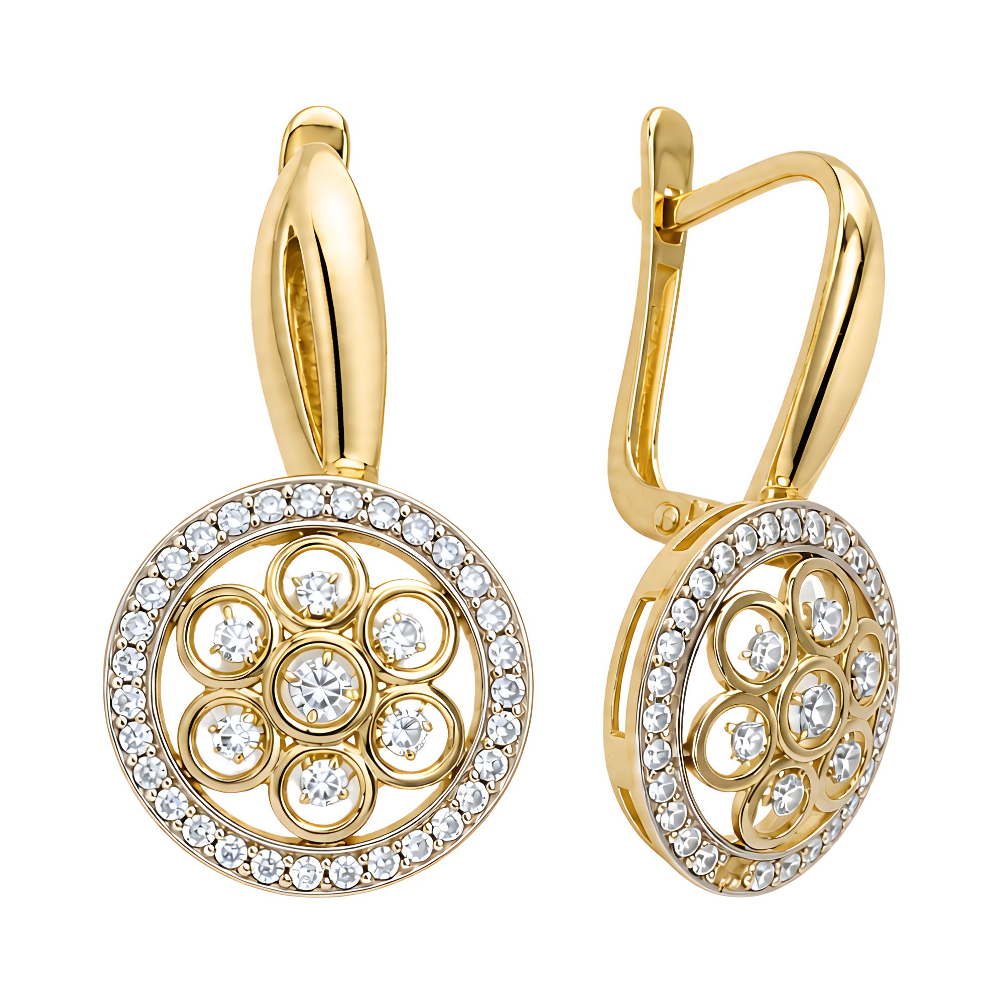 Серьги, золото, 585, 5.42г, 64895, изображение 2 | GoldMarket.kz