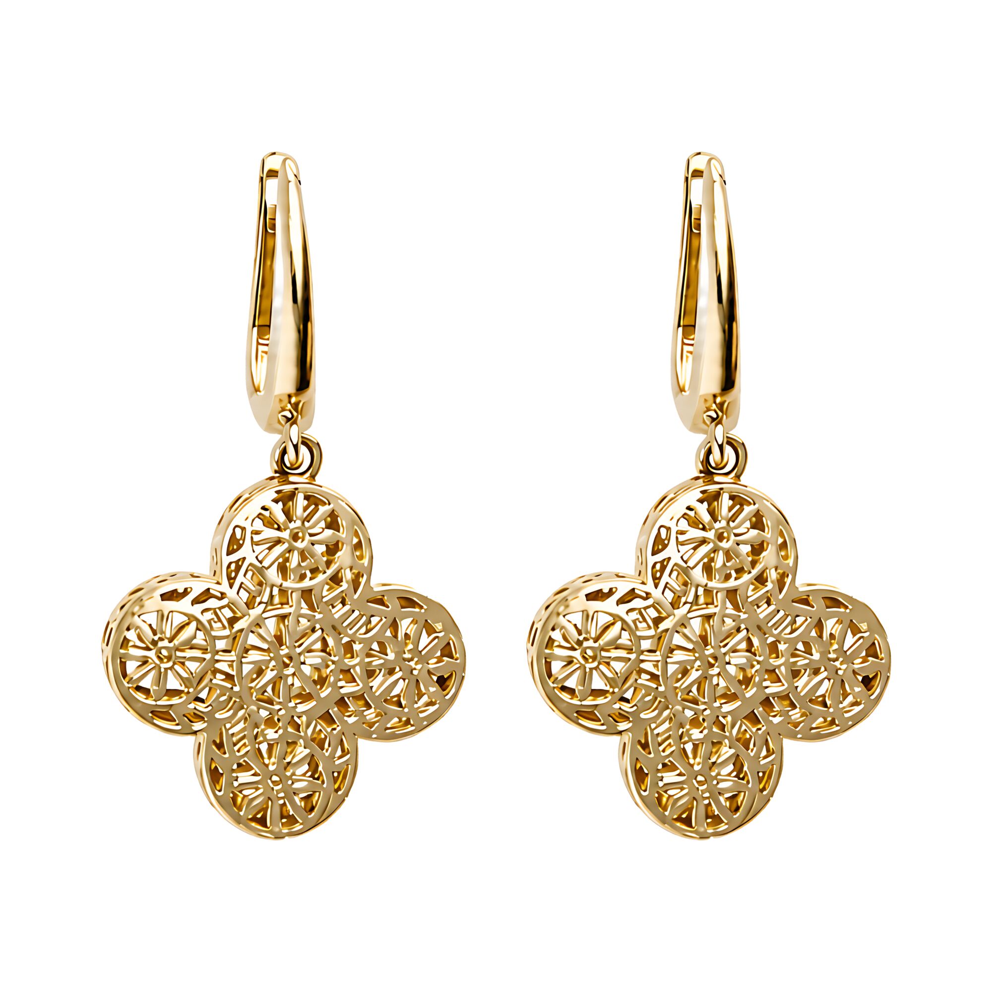 Серьги, золото, 585, 4.98г, 65031 | GoldMarket.kz