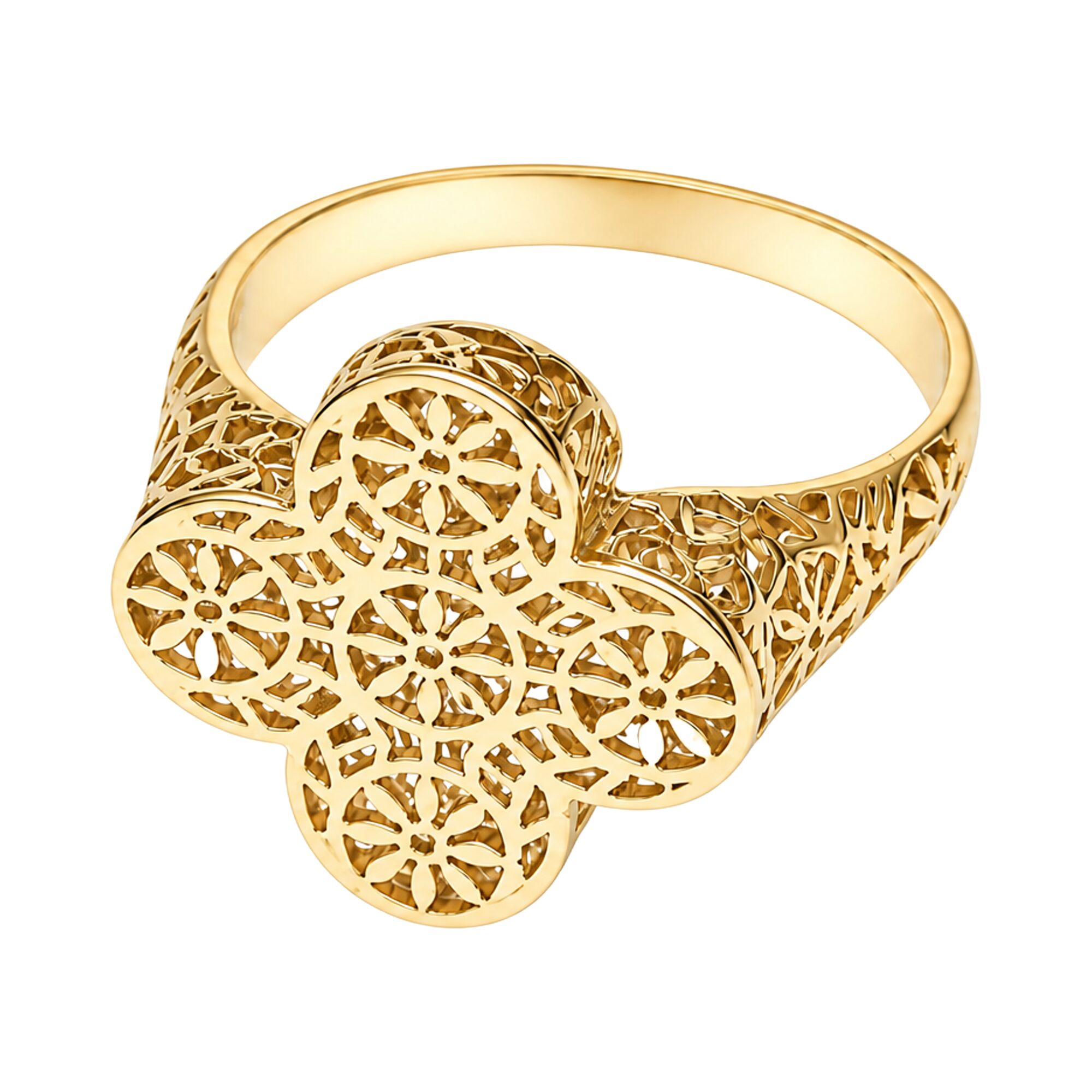 Кольцо, золото, 585, 3.46г, 65045, изображение 2 | GoldMarket.kz