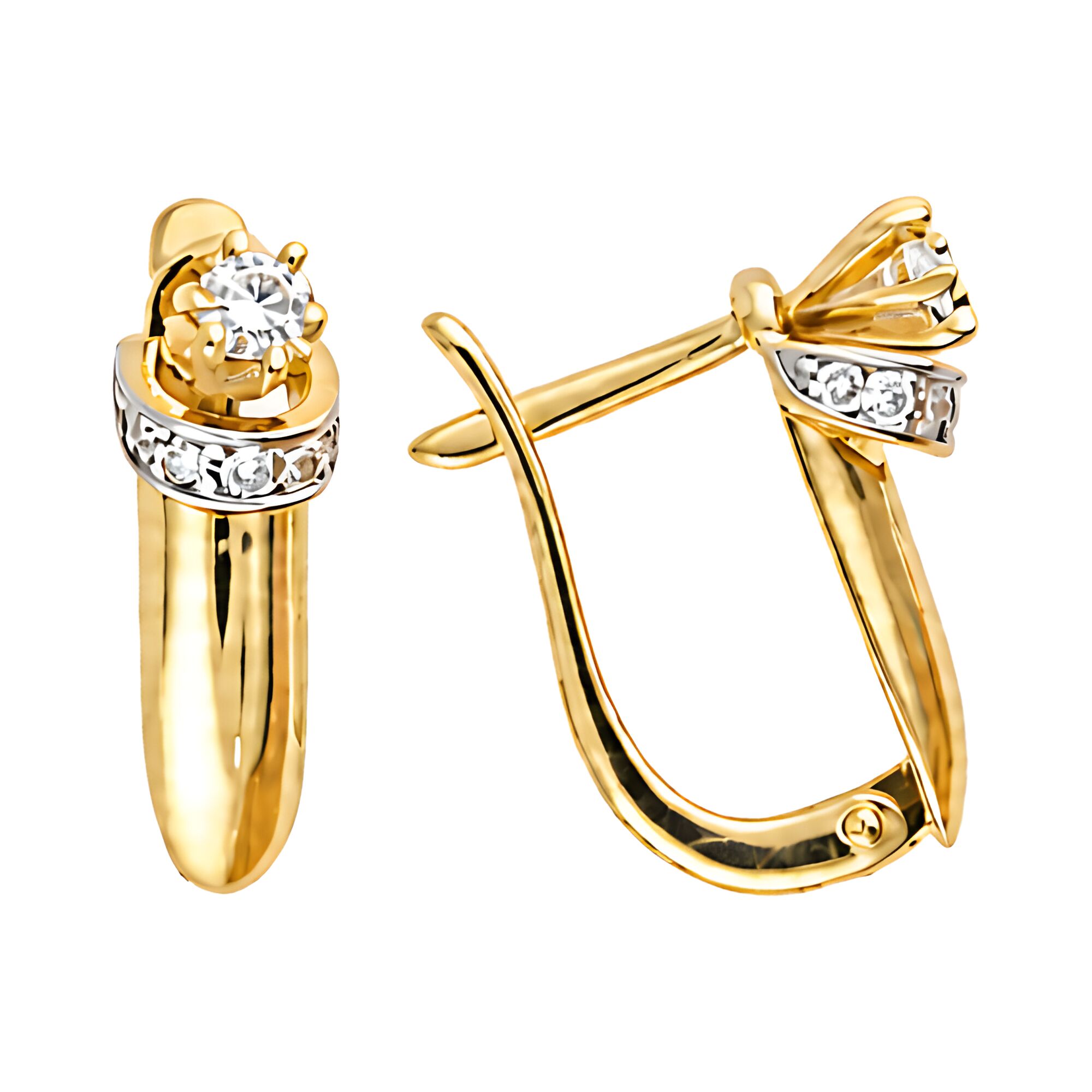 Серьги, золото, 585, 3.96г, 65072, изображение 2 | GoldMarket.kz