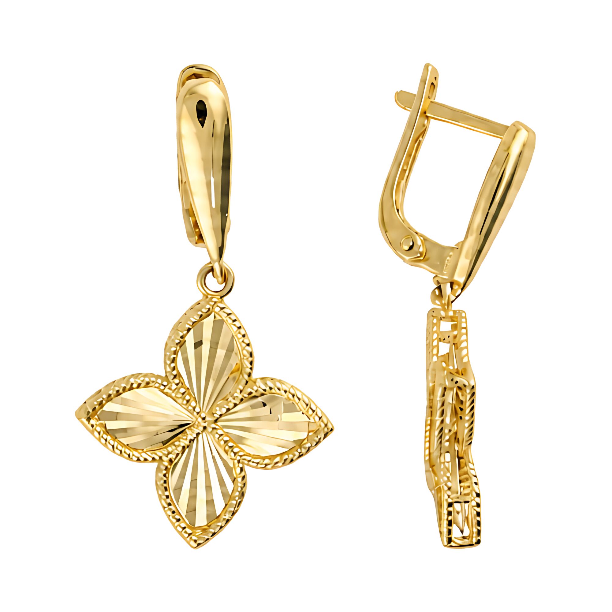 Серьги, золото, 585, 4.62г, 65114, изображение 2 | GoldMarket.kz