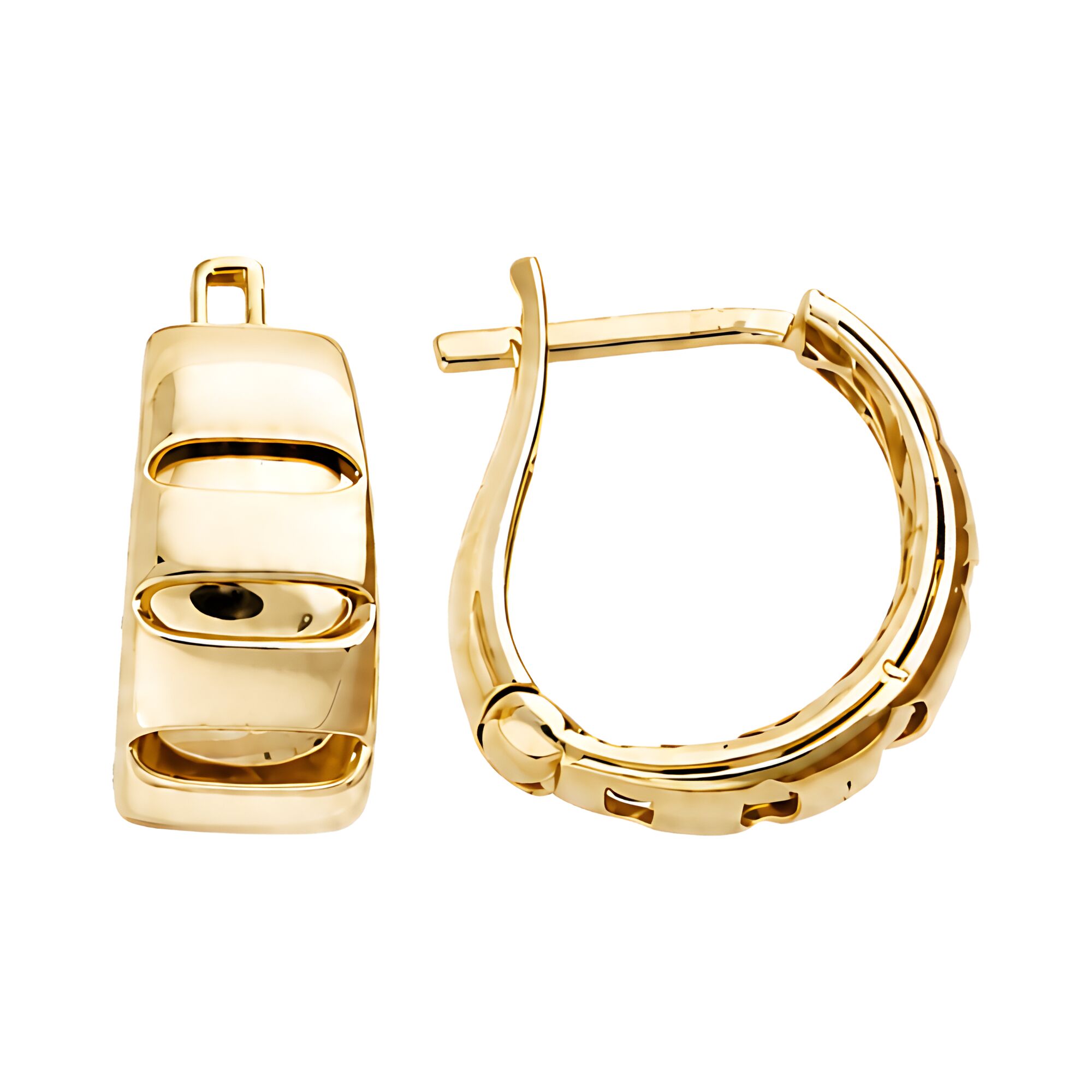 Серьги, золото, 585, 6.11г, 65286, изображение 2 | GoldMarket.kz